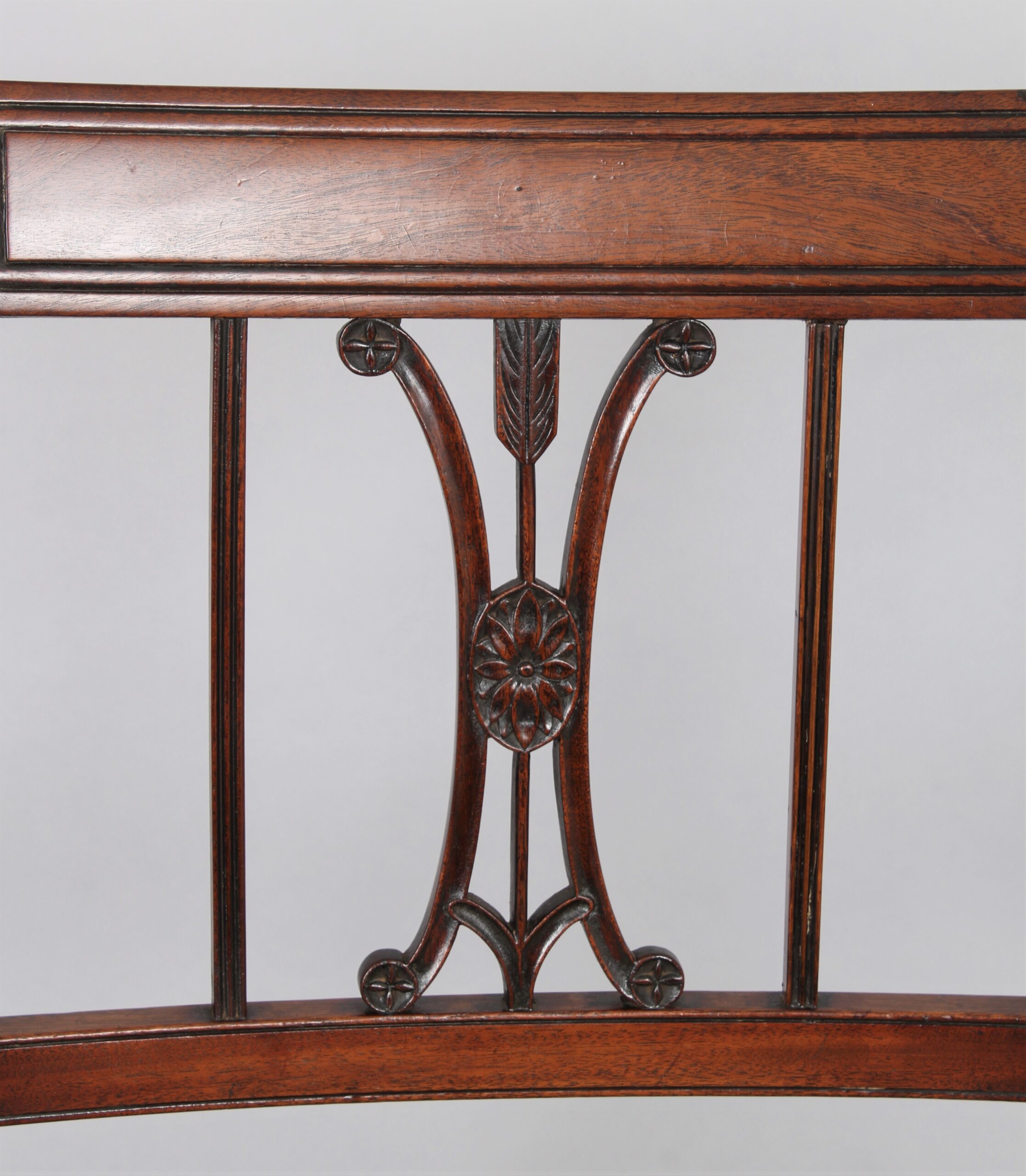 A set of six charming George III mahogany single chairs