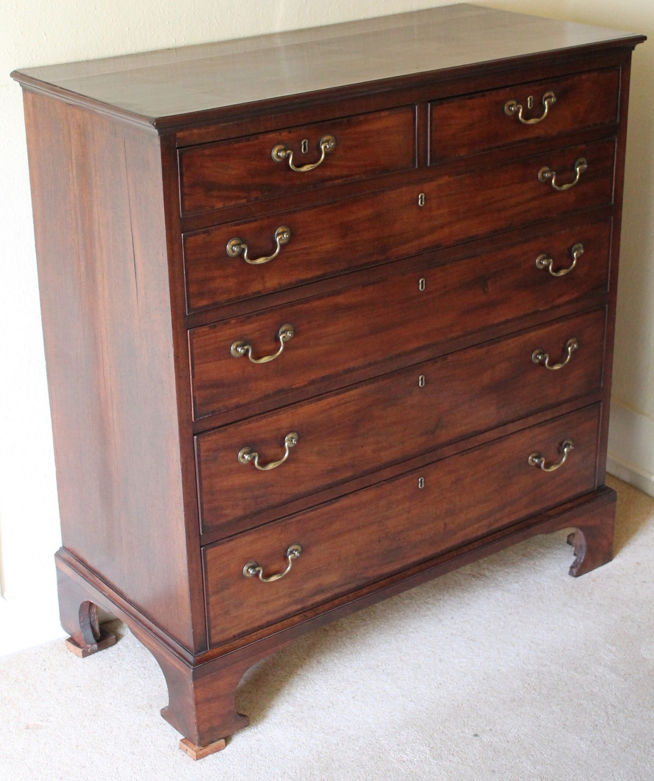 George III period mahogany chest-of-drawers