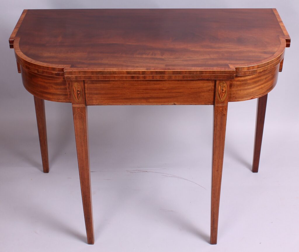 George III period mahogany card-table