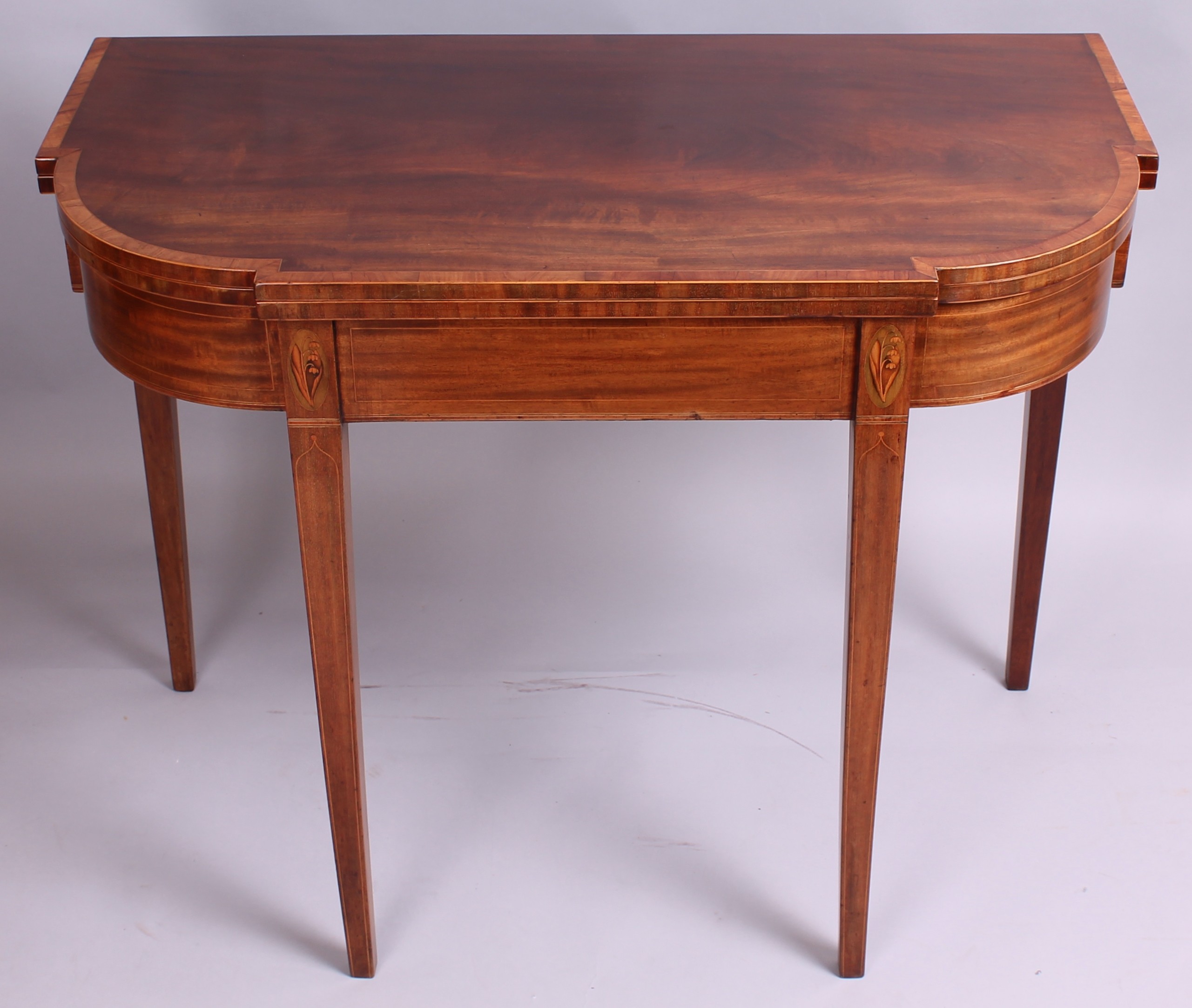 George III period mahogany card-table