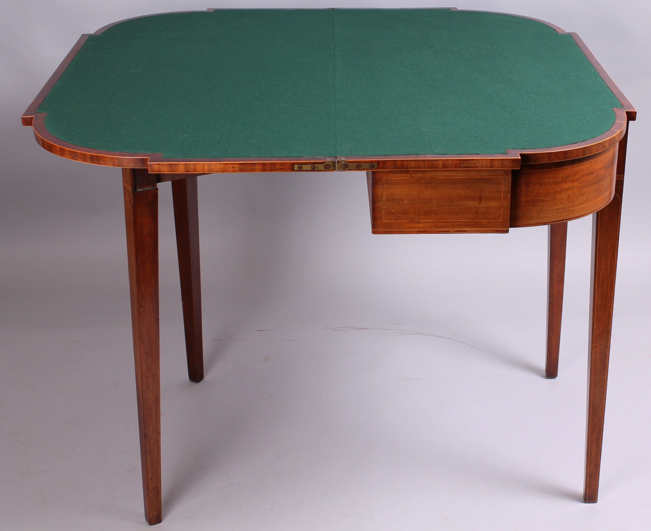 George III period mahogany card-table