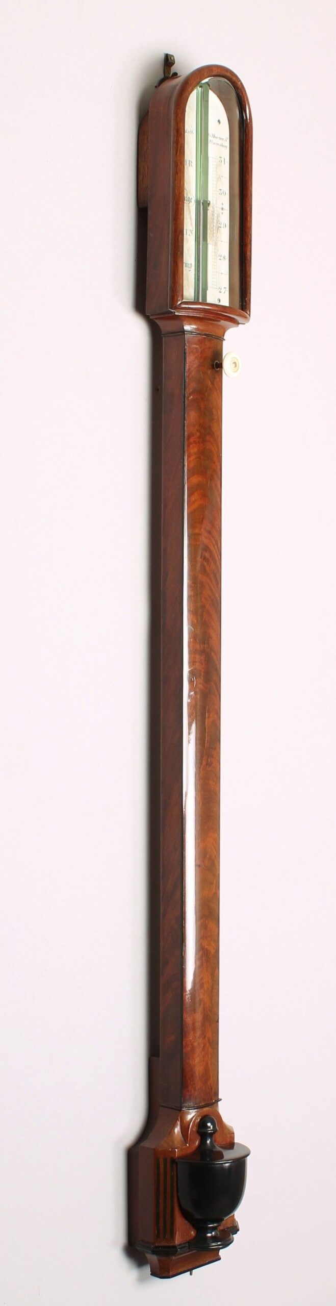 Fine early 19th century stick barometer by J Ronketti, 15 Museum Street, Bloomsbury
