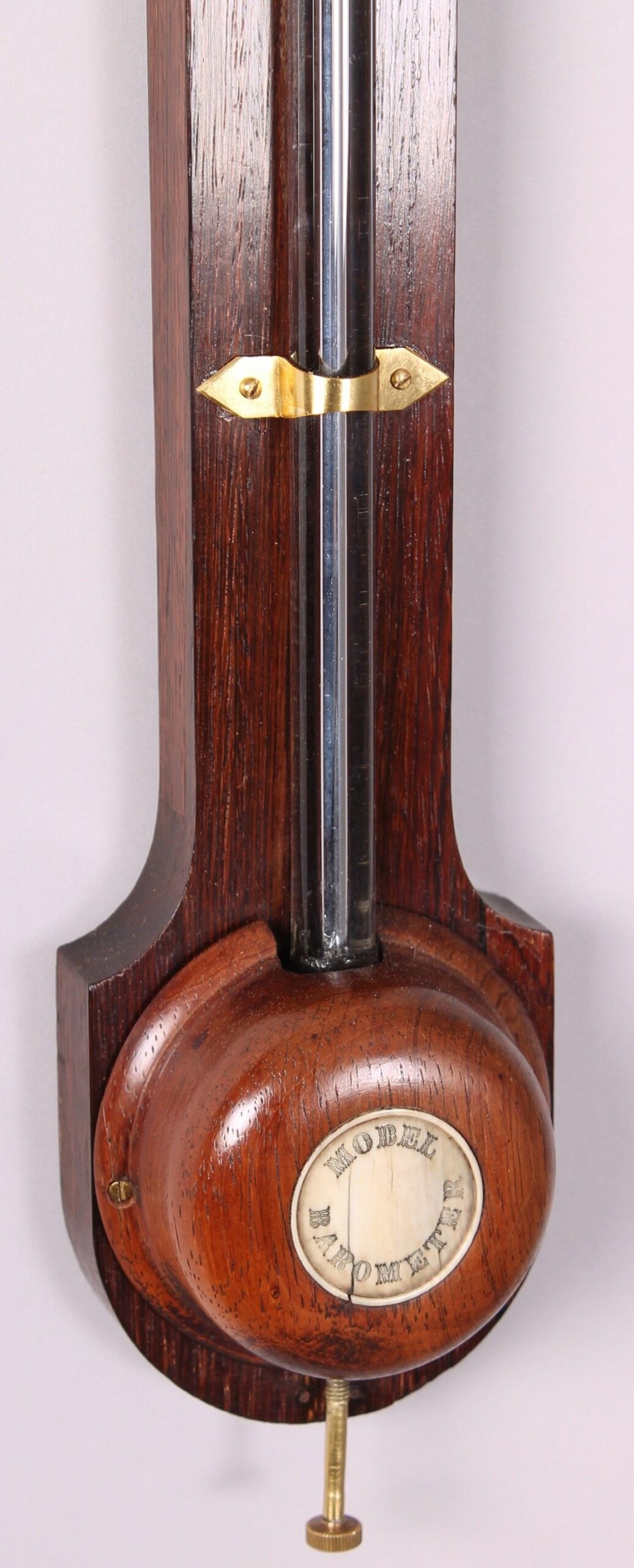 Early 19th century rosewood stick barometer by CORTI of EXETER