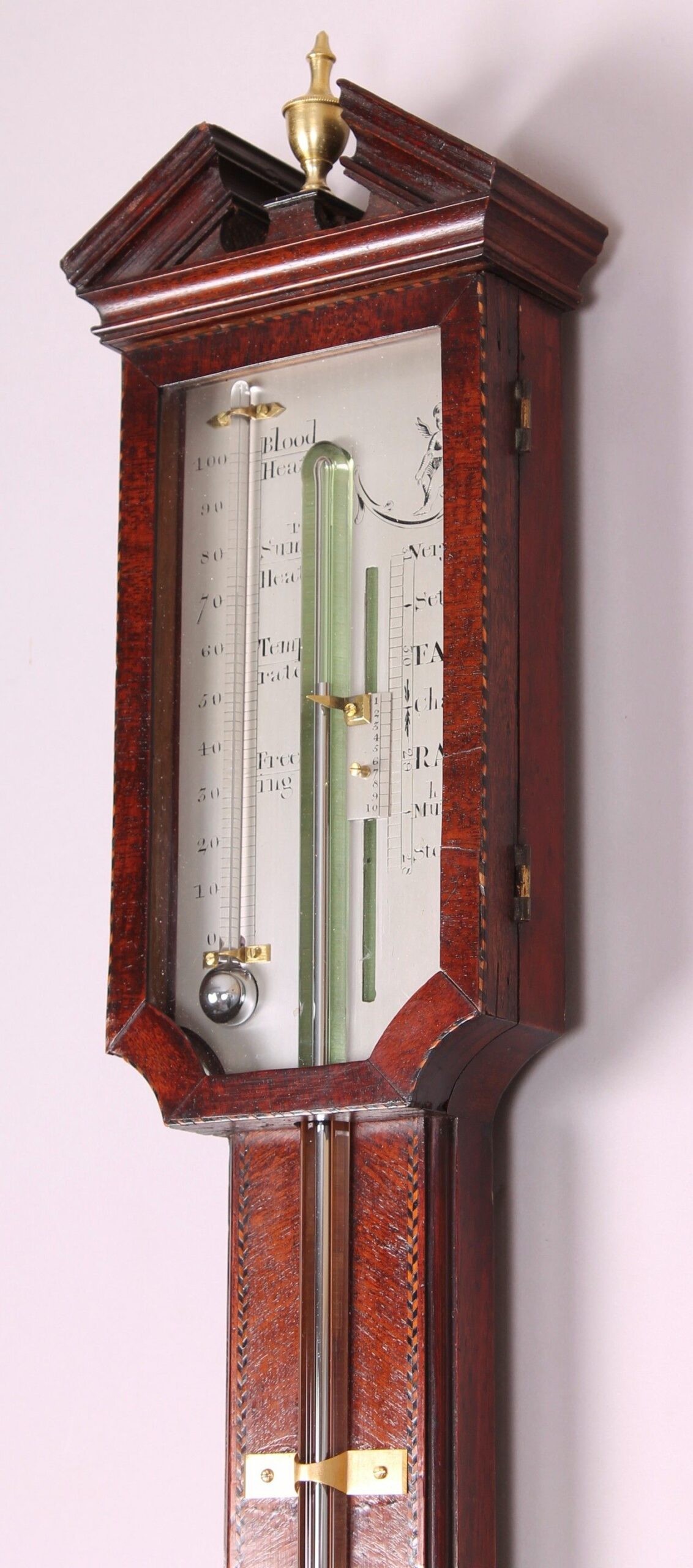George III period mahogany stick barometer