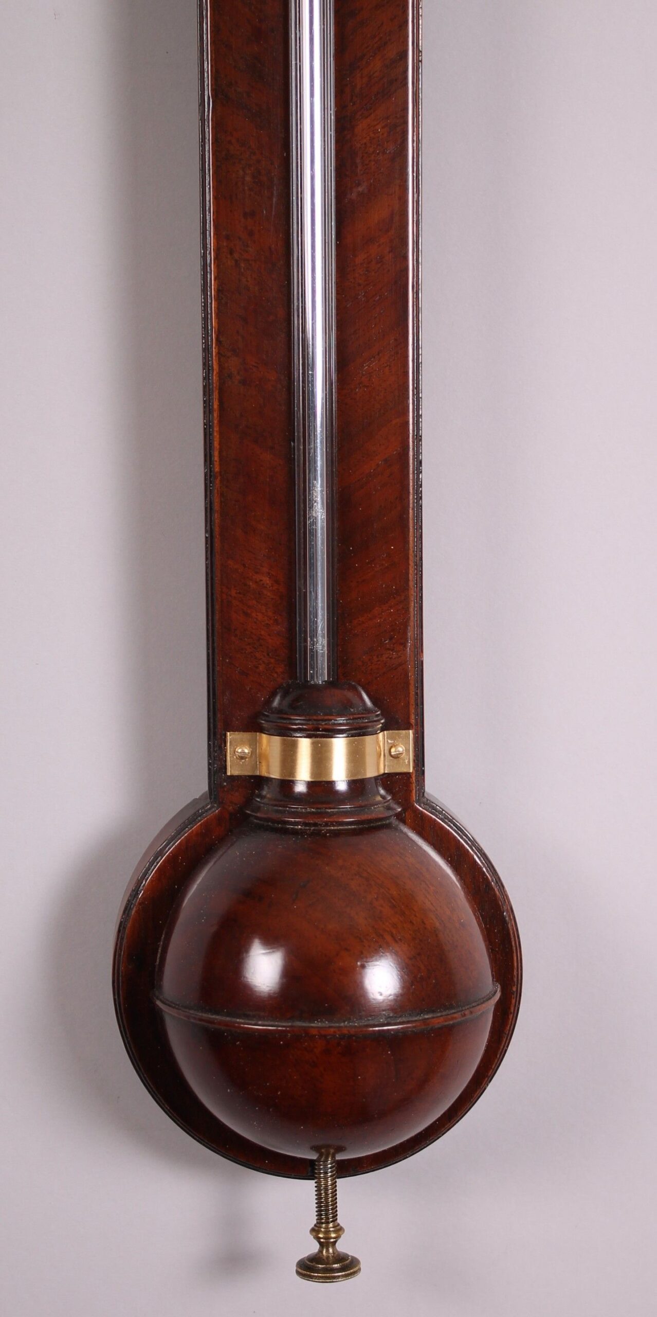 Early 19th century mahogany stick barometer by C.Silberrad, Aldgate, London
