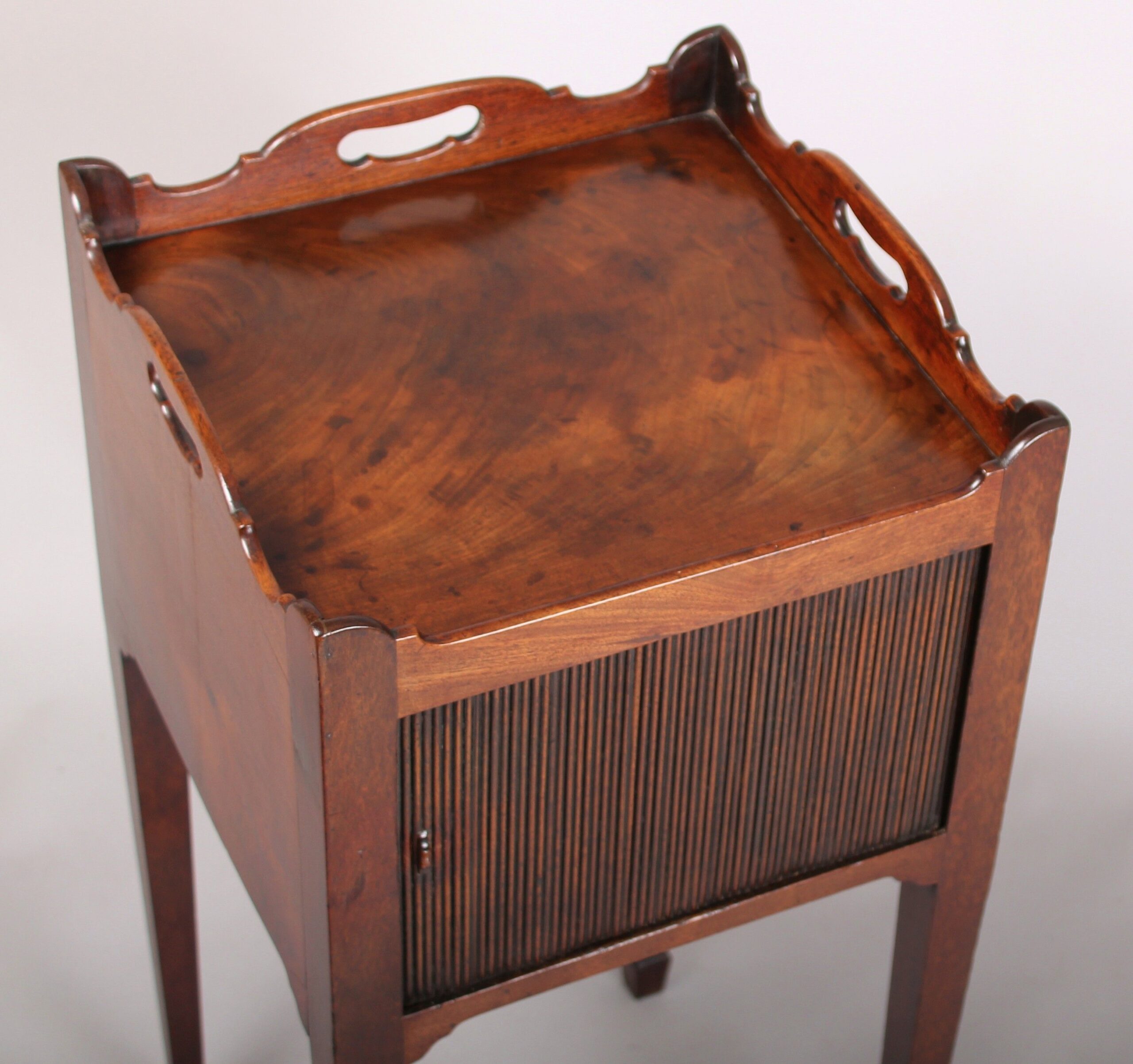 George III period mahogany night-table