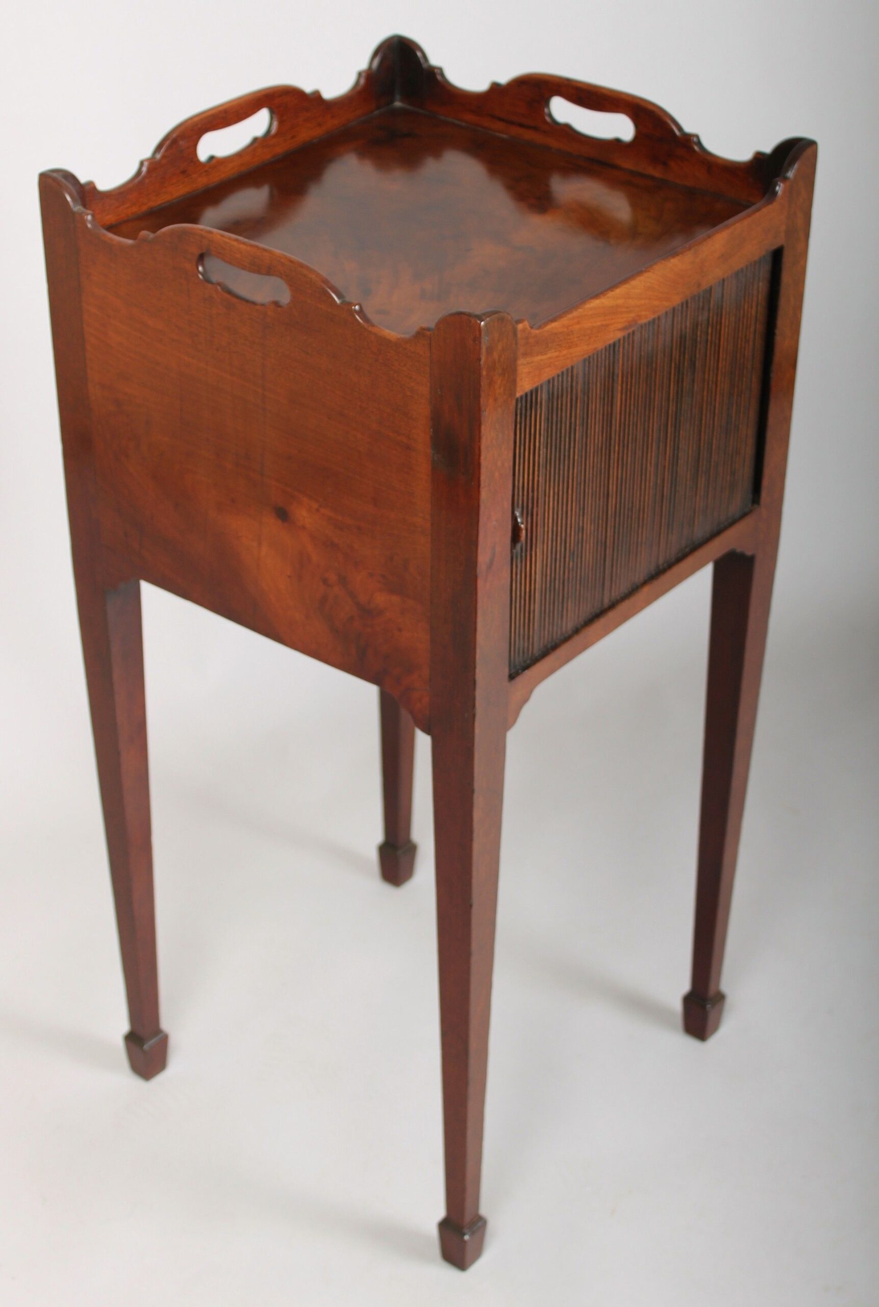 George III period mahogany night-table