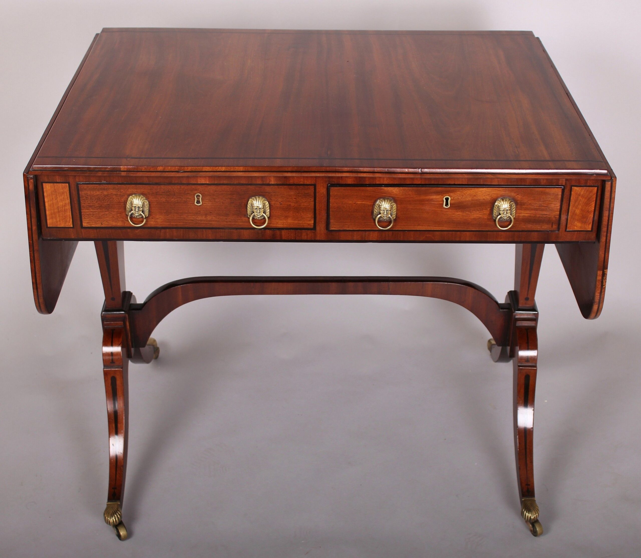 Regency period mahogany sofa-table