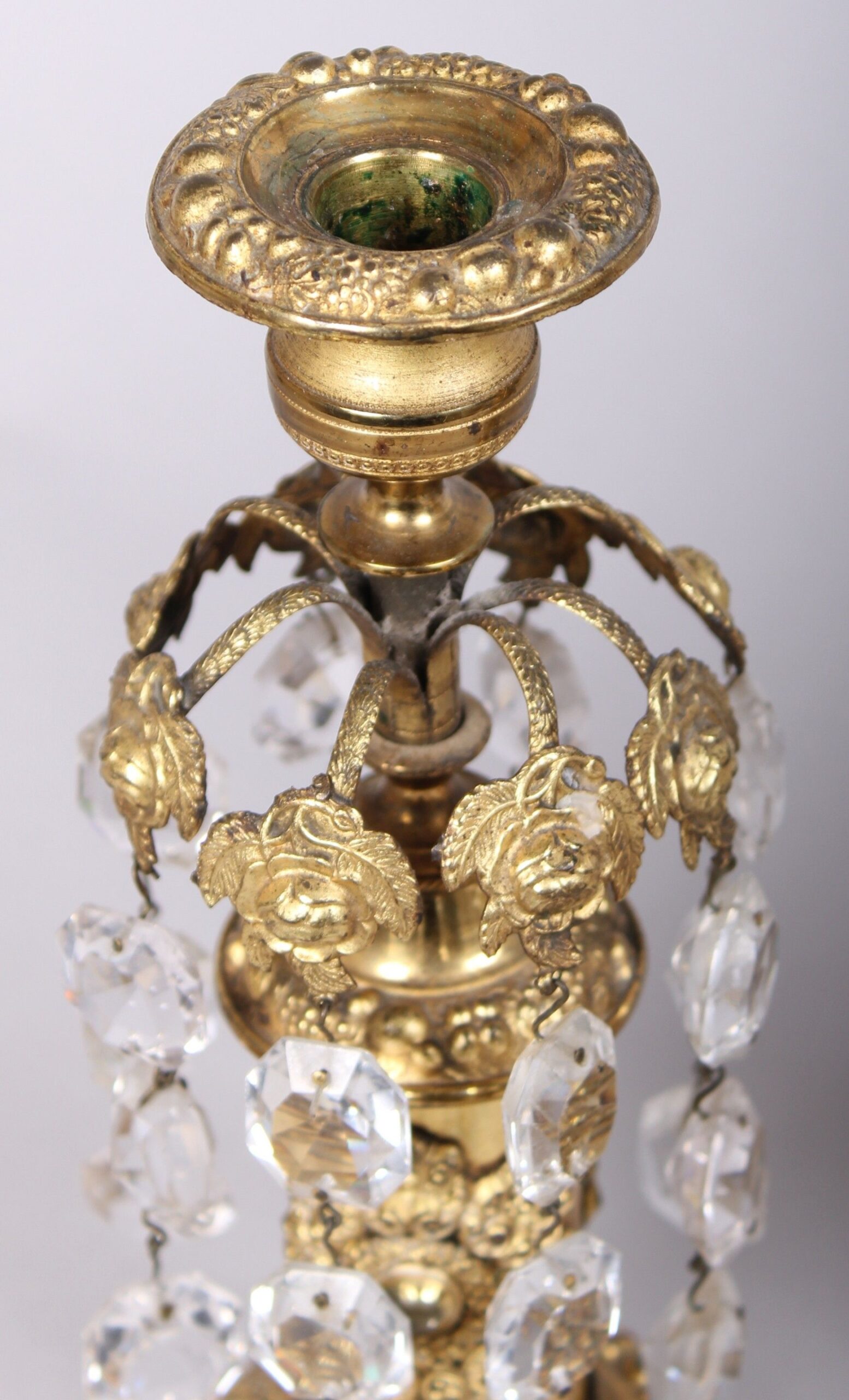 Pair of William IV period ormolu candlesticks