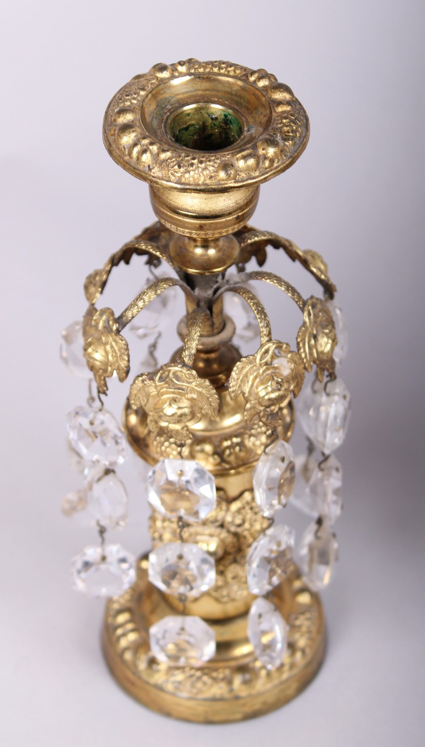 Pair of William IV period ormolu candlesticks