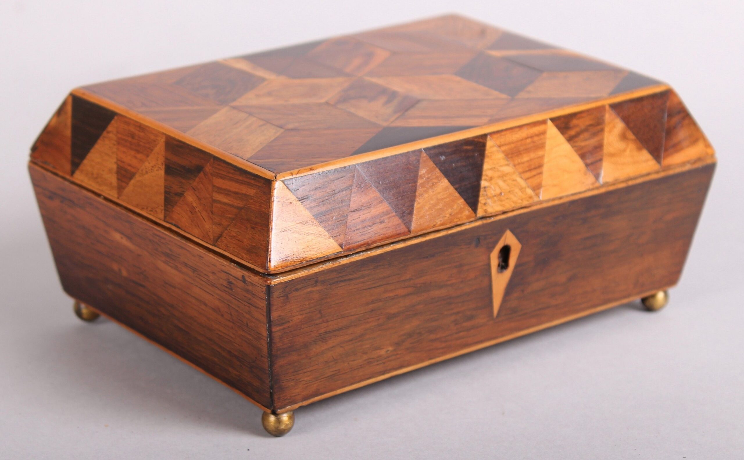 Regency rosewood small work-box