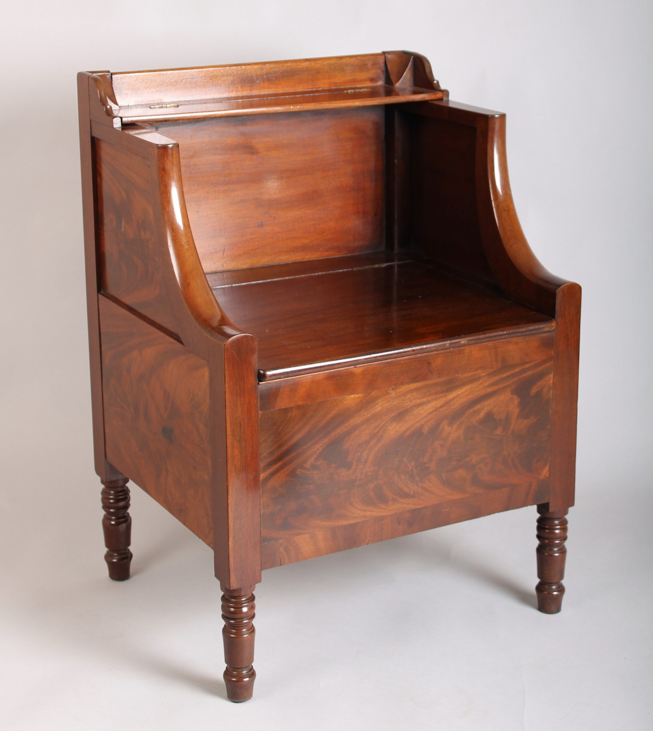 George IV period mahogany Elbow and Flap night-table