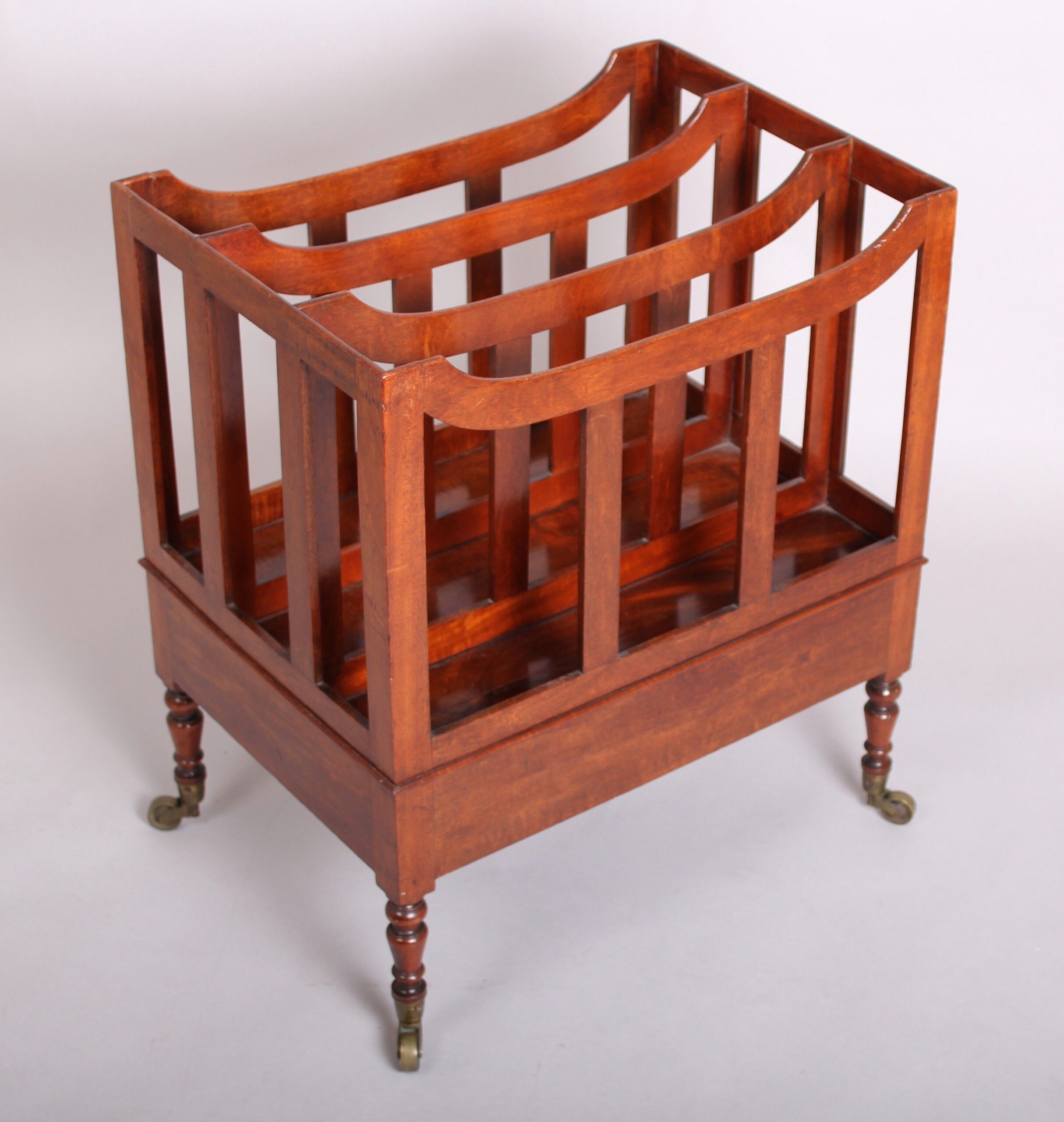 George III period mahogany Canterbury