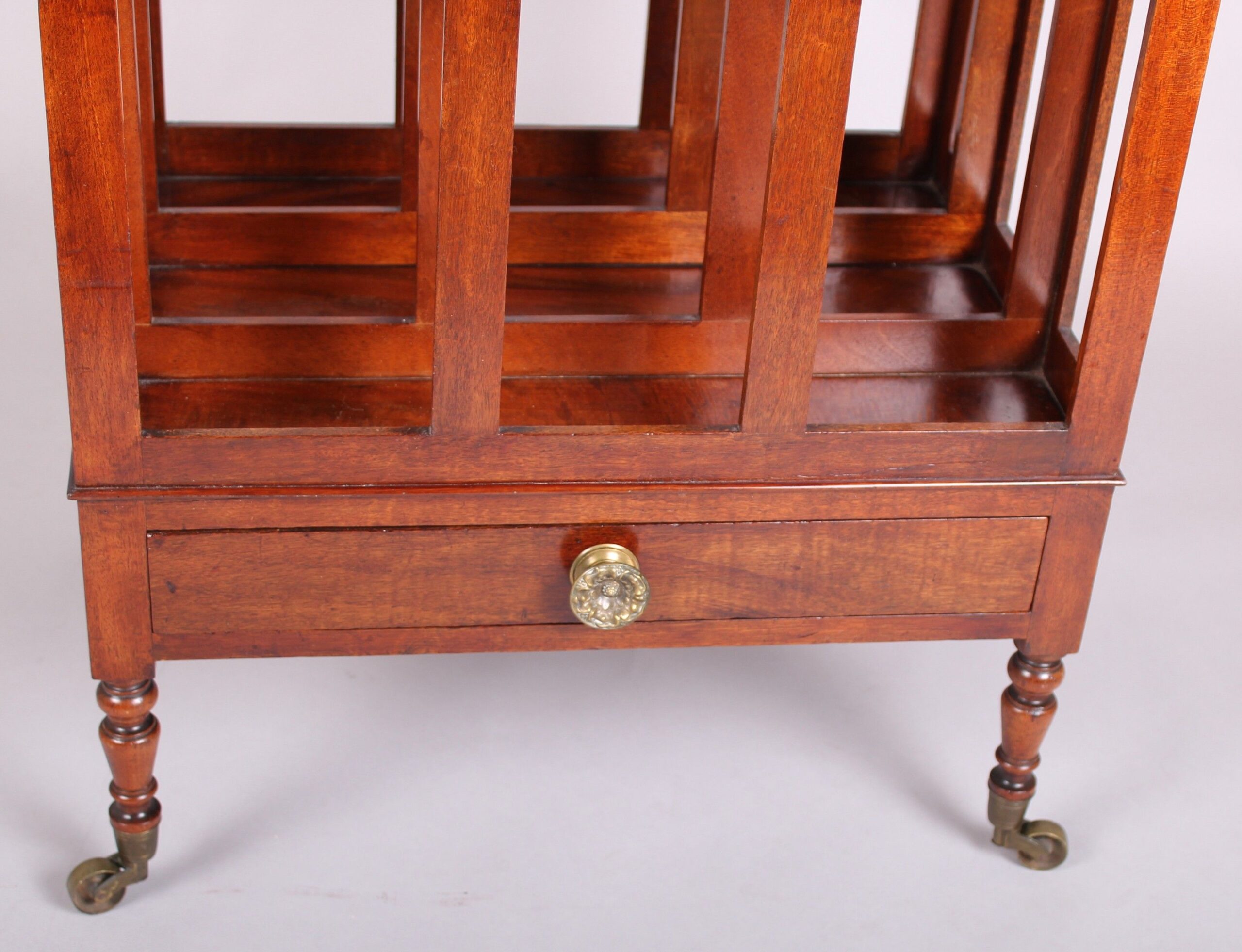 George III period mahogany Canterbury