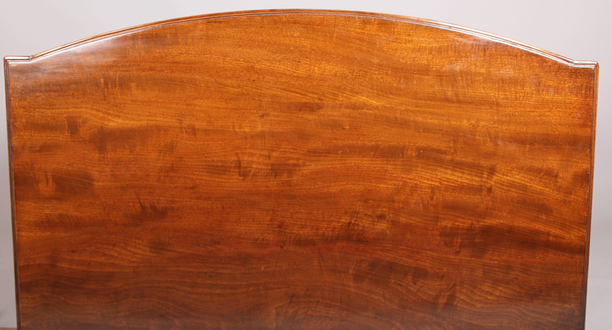 George III period mahogany bow-fronted chest-of-drawers