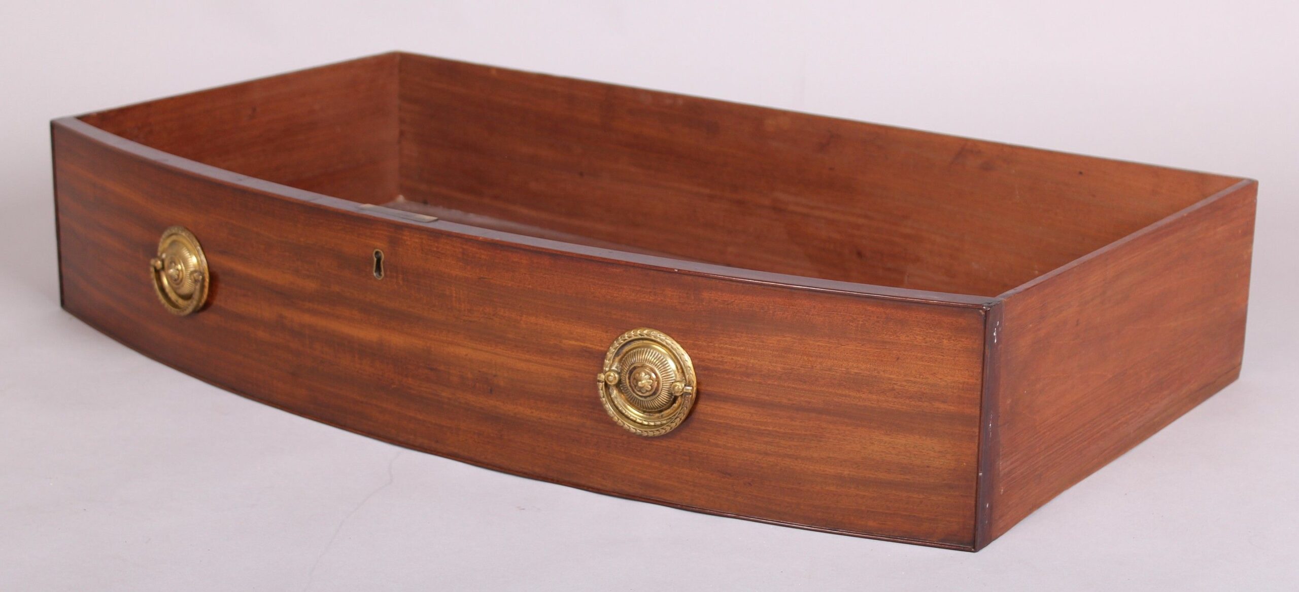 George III period mahogany bow-fronted chest-of-drawers