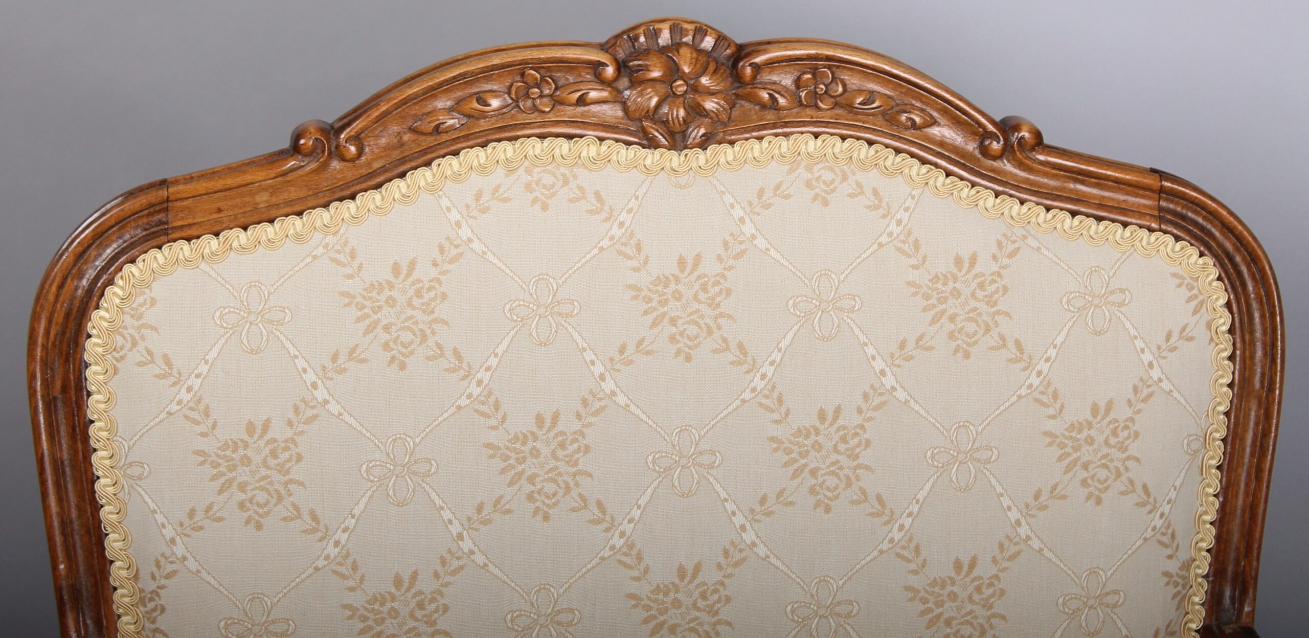 Pair of Danish beech fauteuils in the Louis XV manner