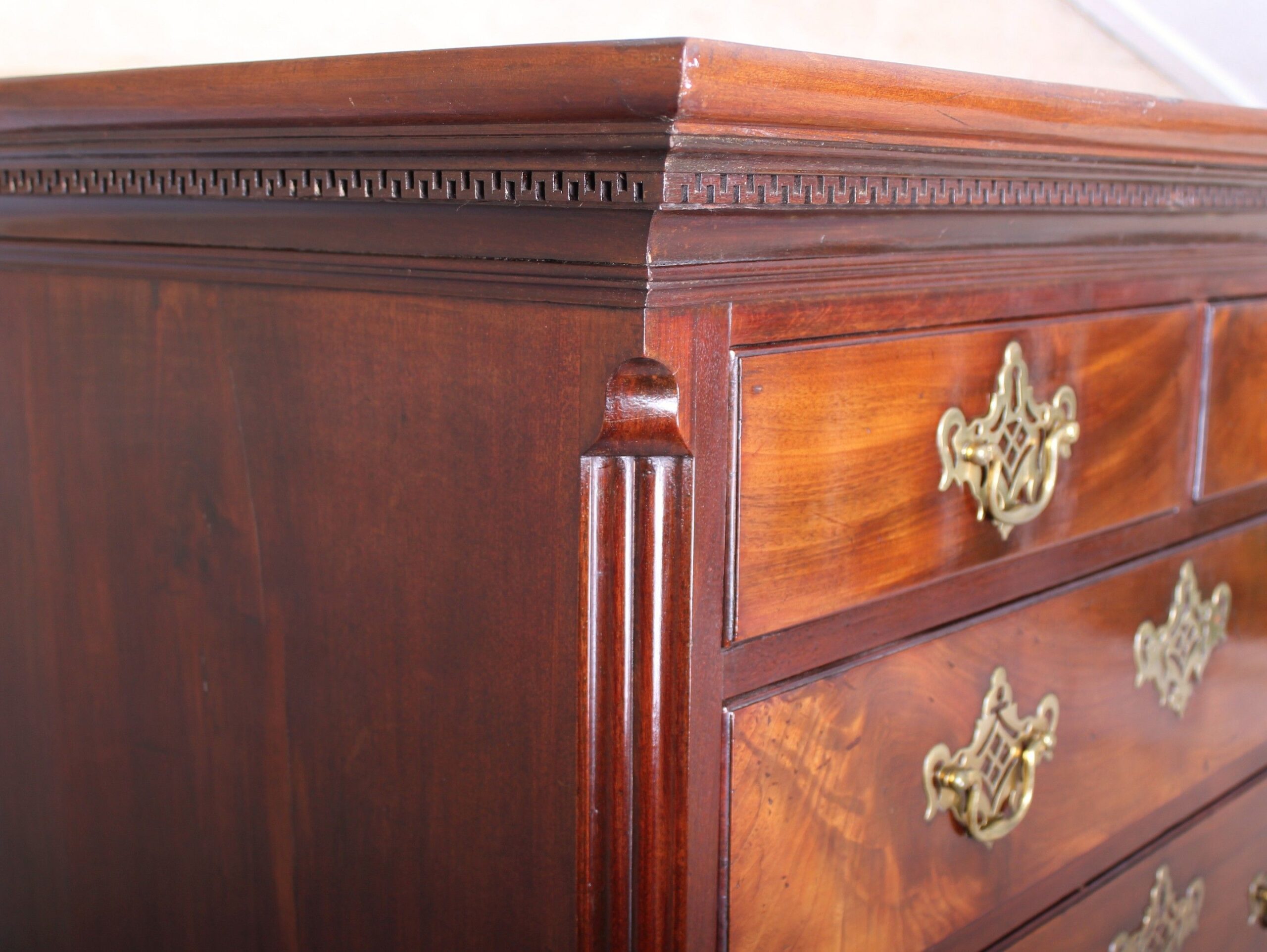 George III mahogany chest-on-chest