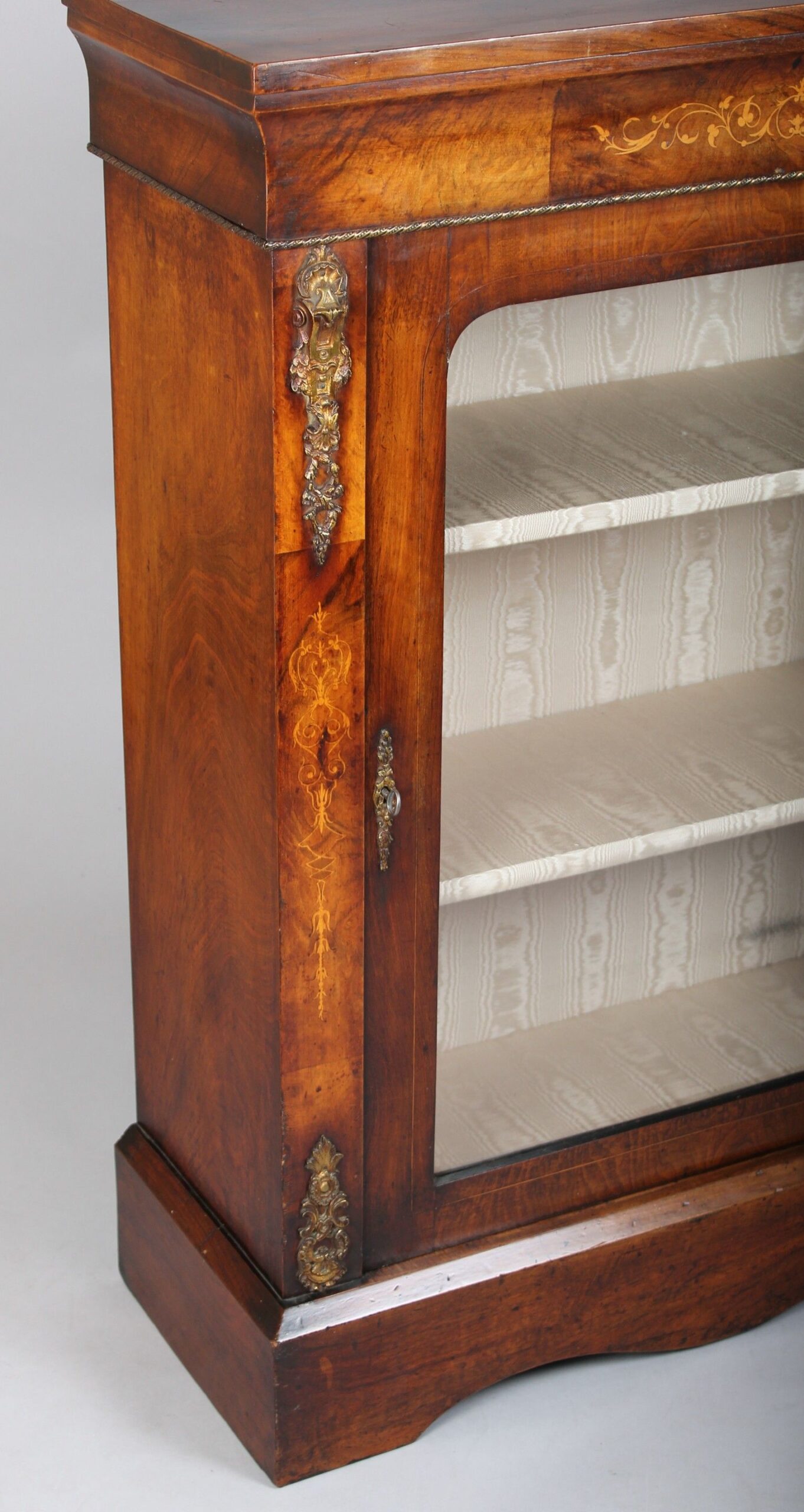 A Victorian walnut side-cabinet