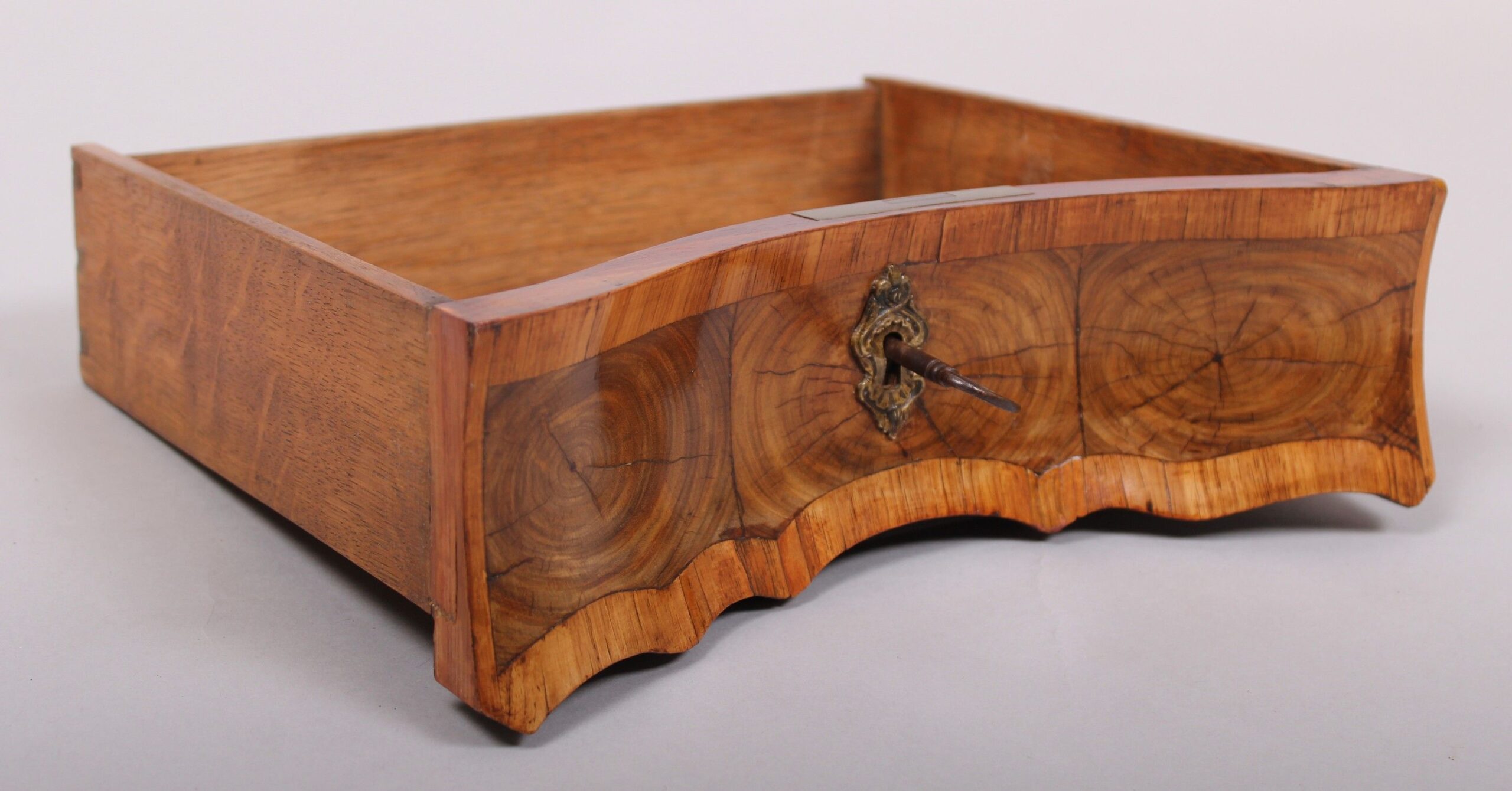 Mid nineteenth century kingwood parquetry table ambulante in the Louis XV style