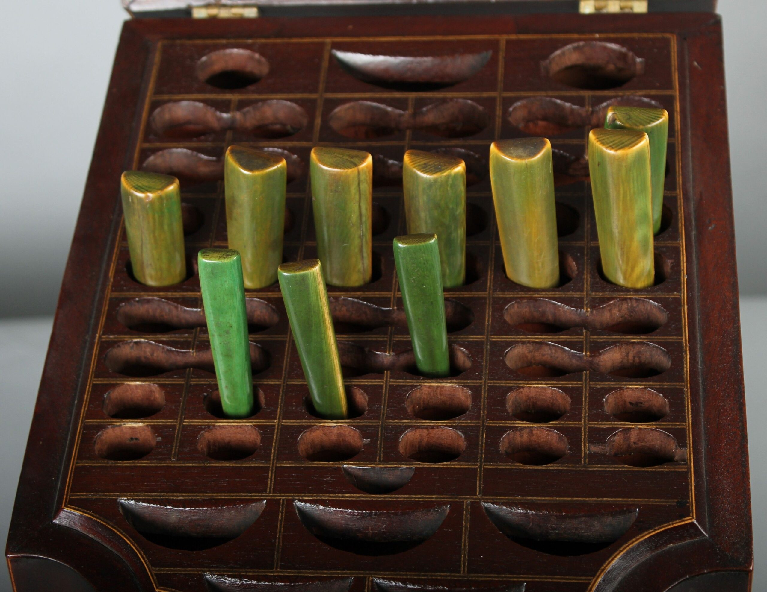 George III period mahogany cutlery-box
