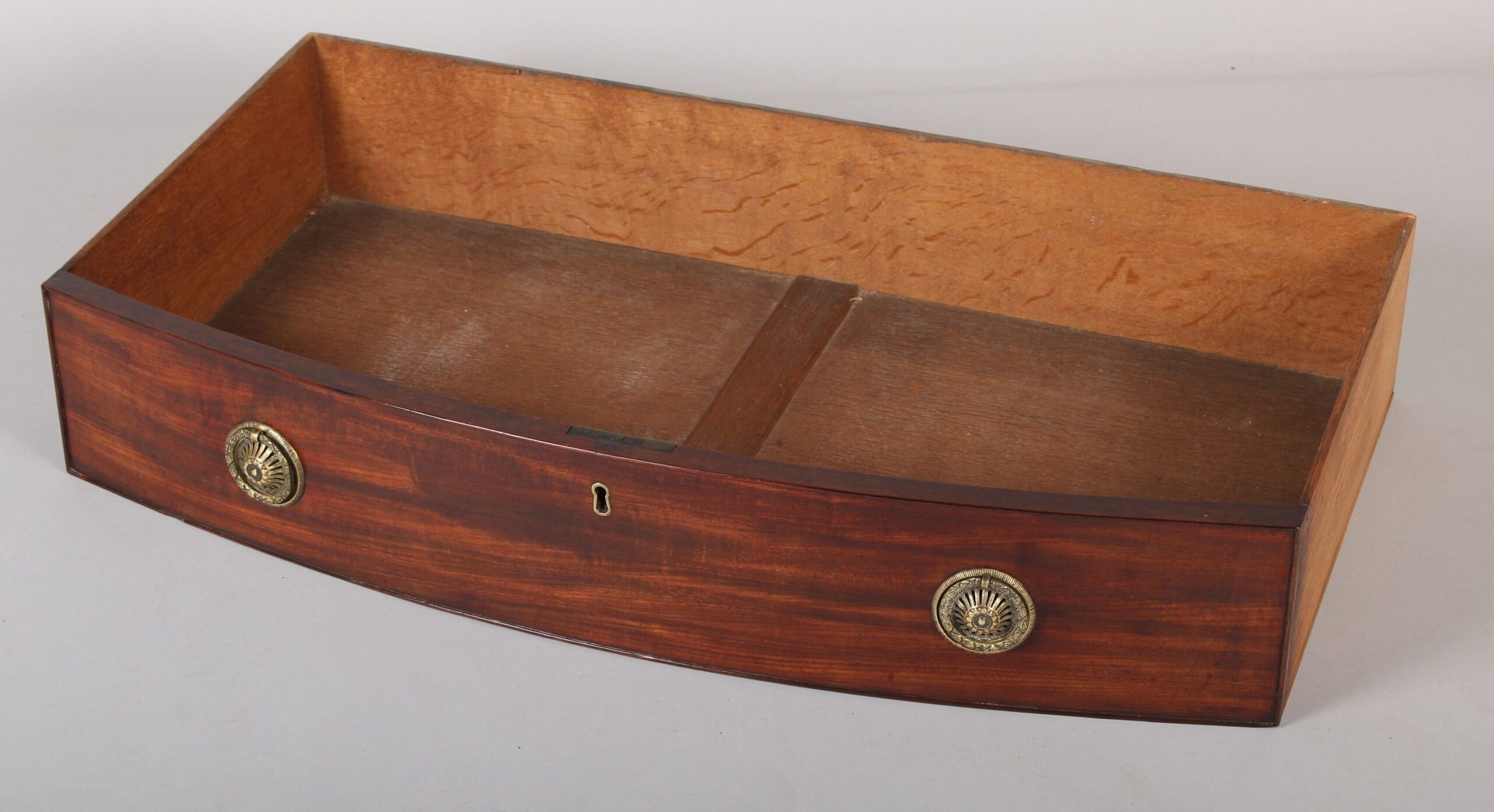 George III period mahogany bow-fronted chest-of-drawers