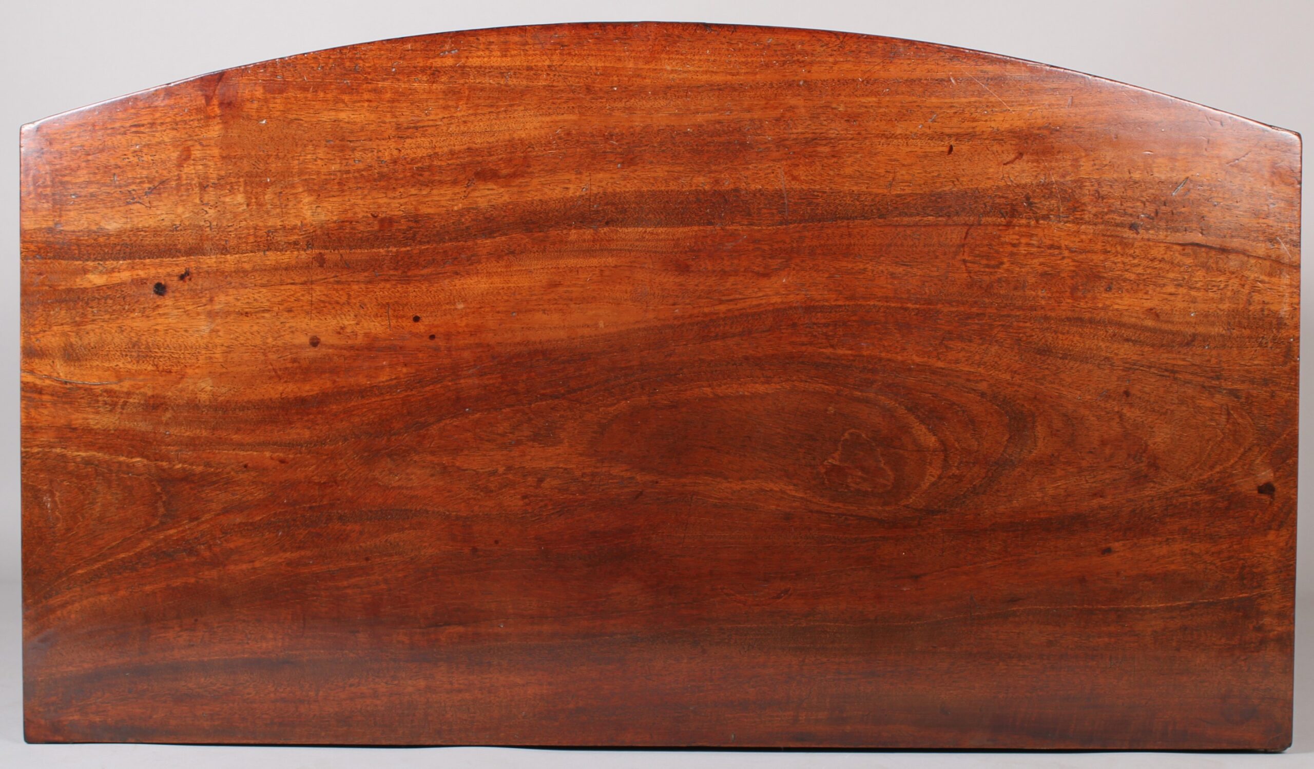 George III period mahogany bow-fronted chest-of-drawers