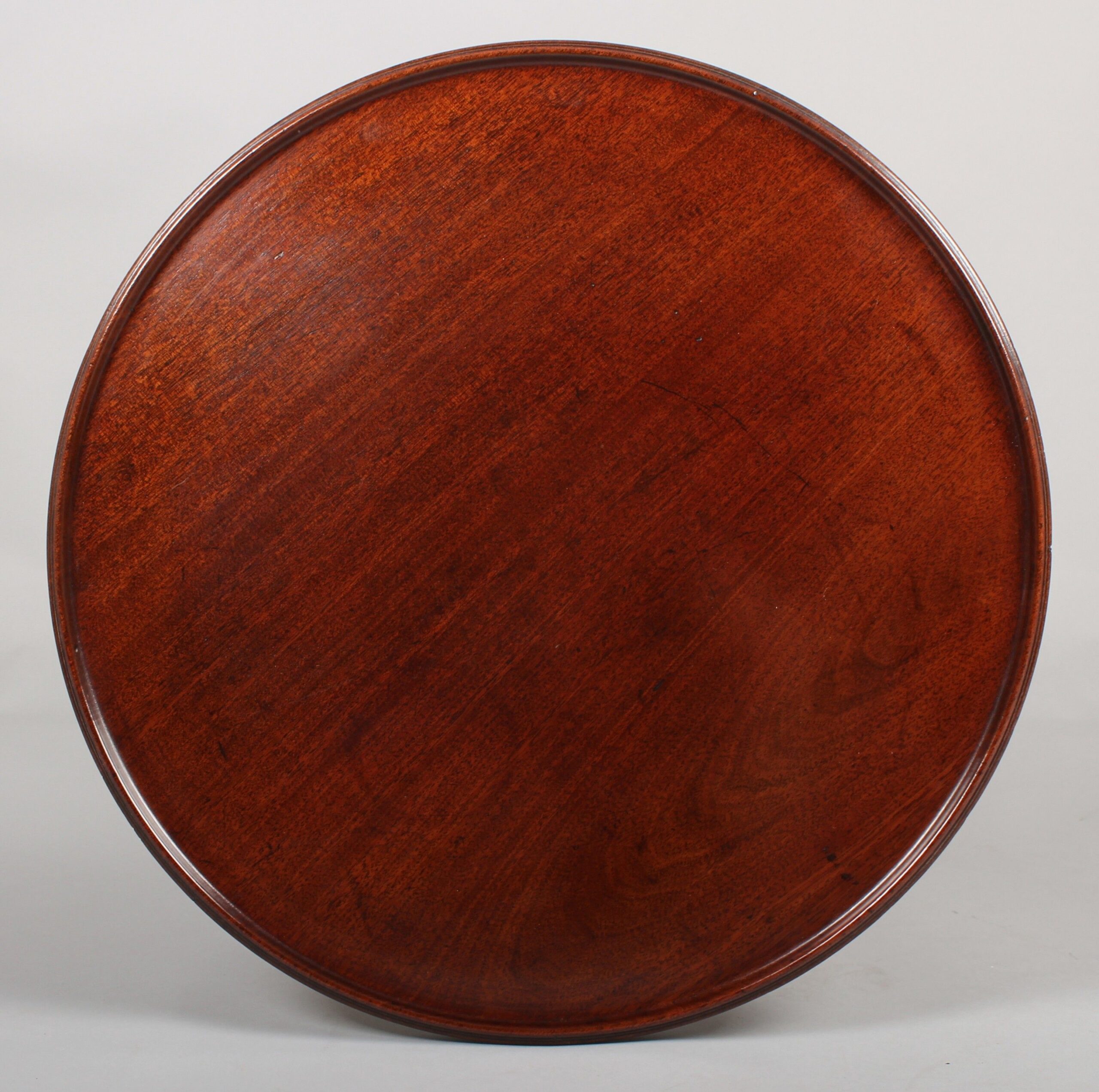 A George III period mahogany tripod table of good dense timber