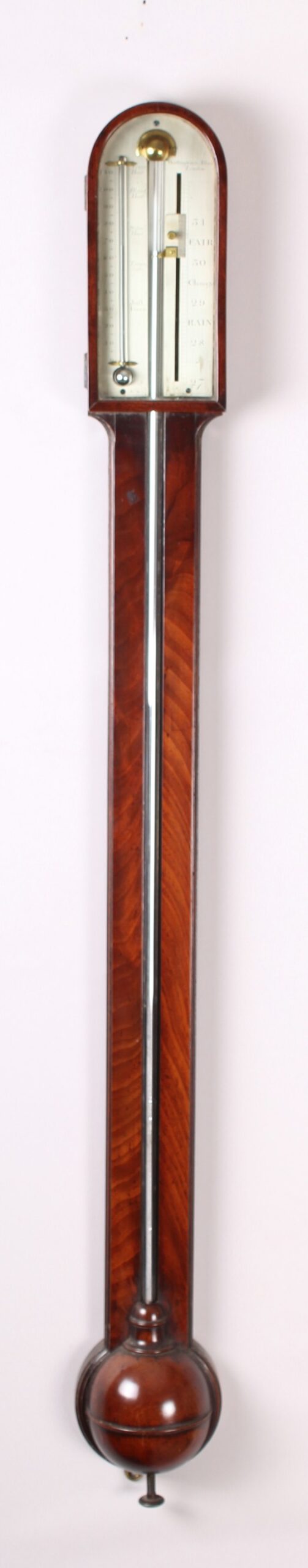 Early 19th century mahogany stick barometer