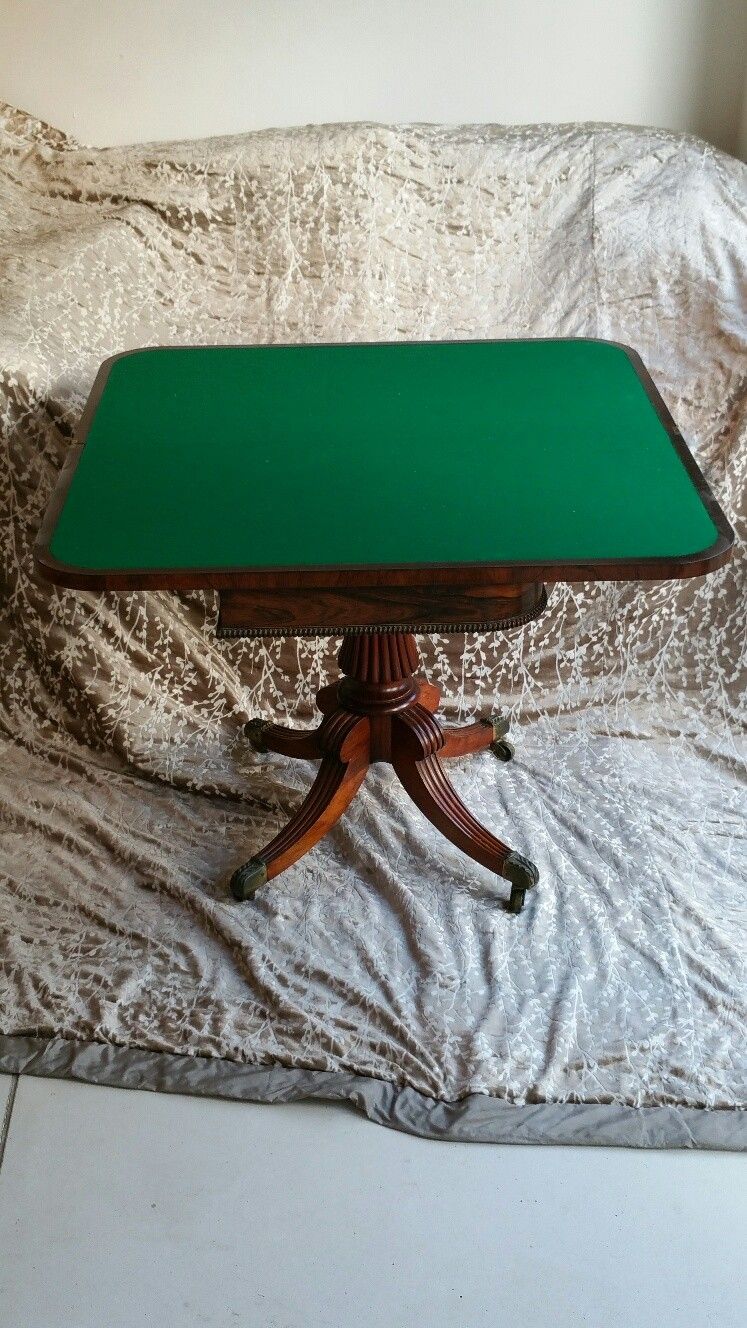 Regency rosewood card-table