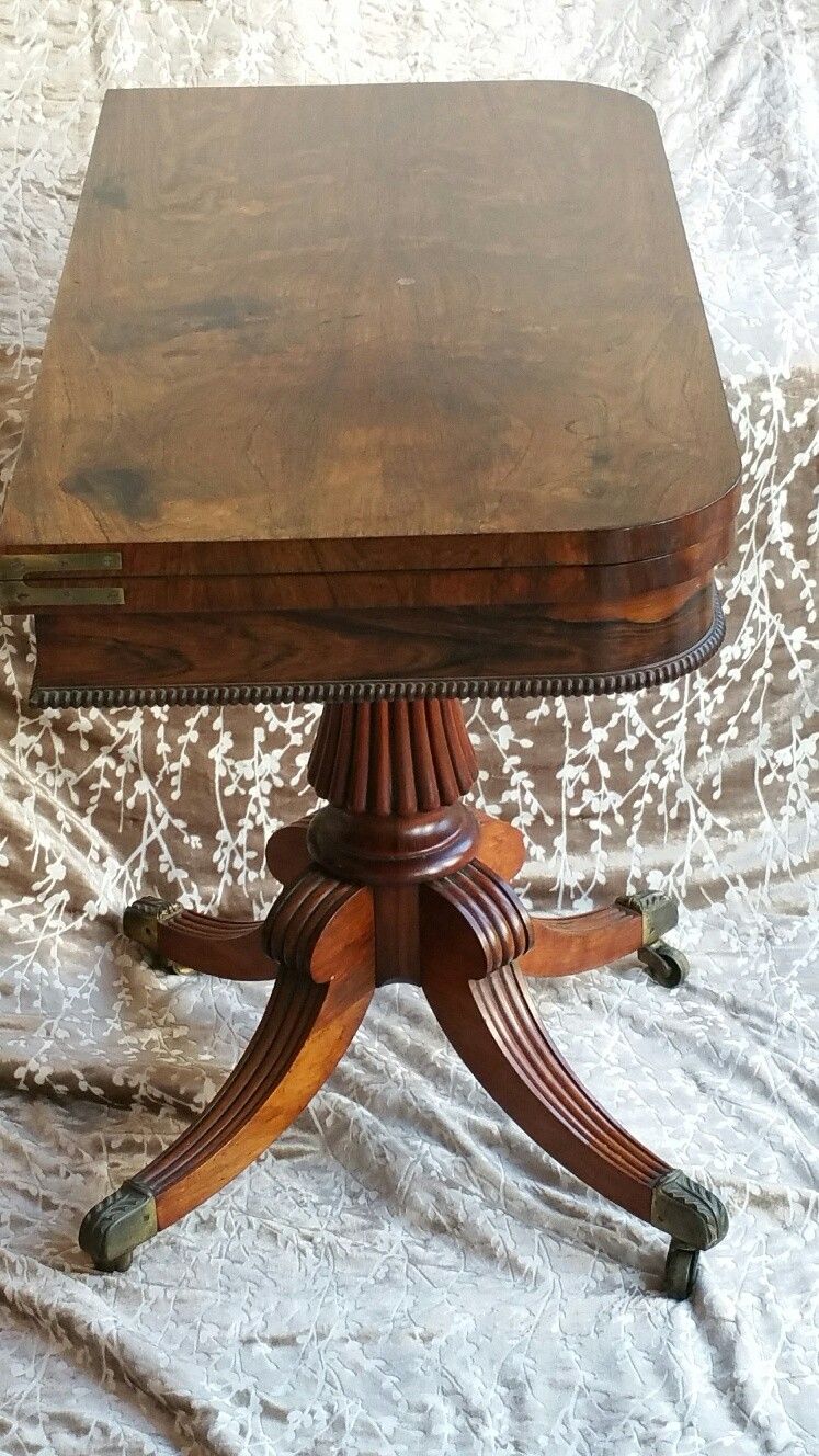 Regency rosewood card-table