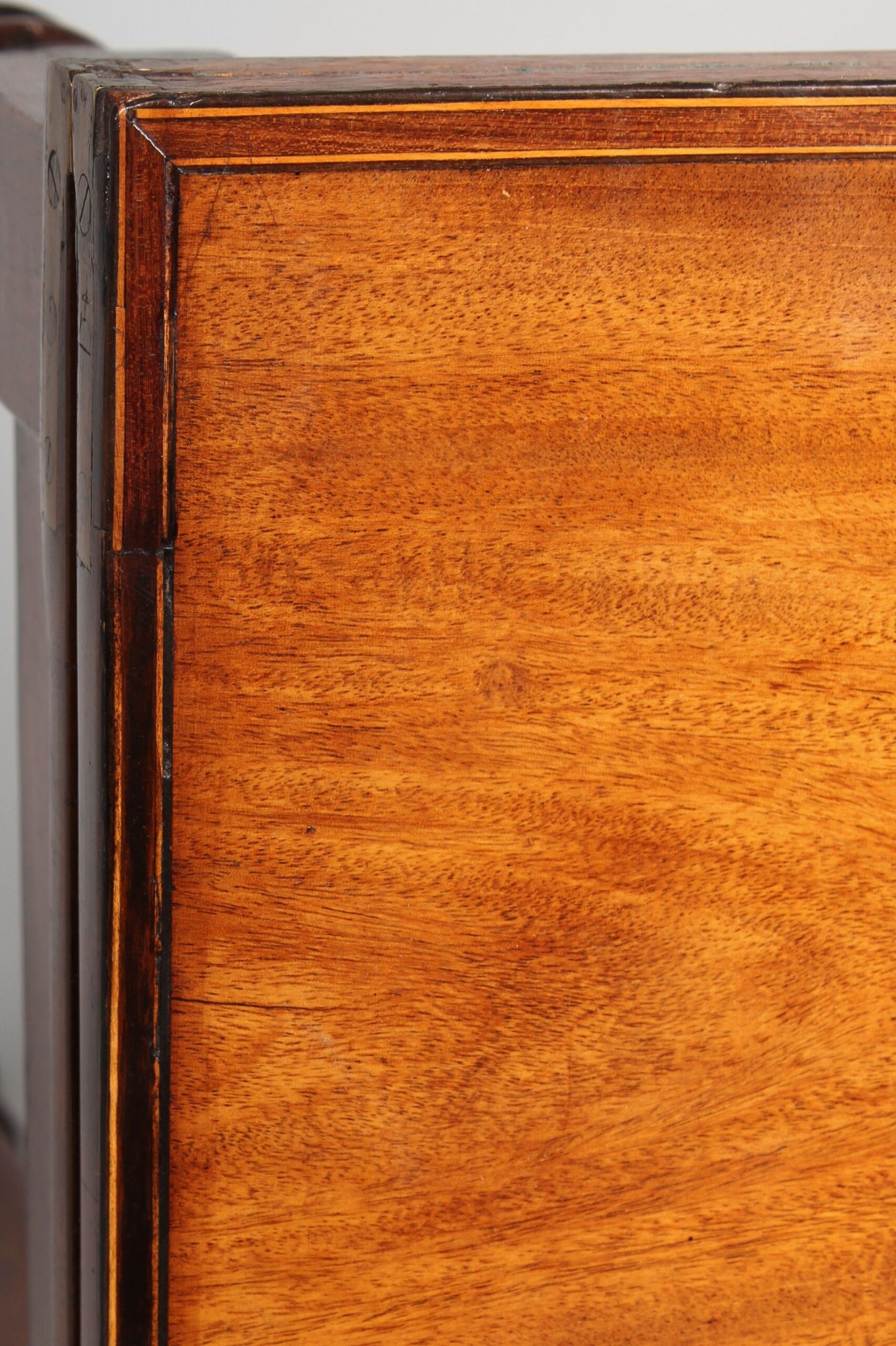 George III period pale mahogany card-table