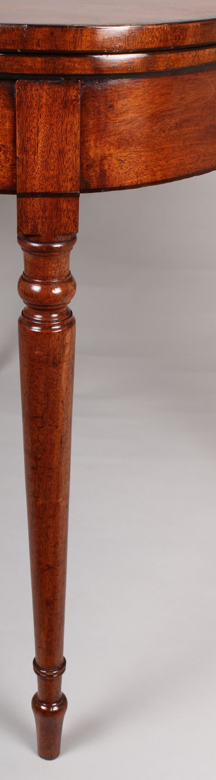 George III period pale mahogany card-table