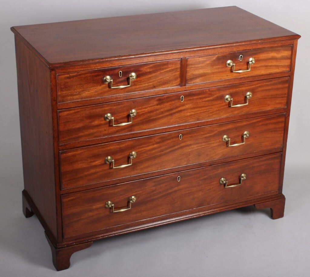 George III period mahogany chest-of-drawers