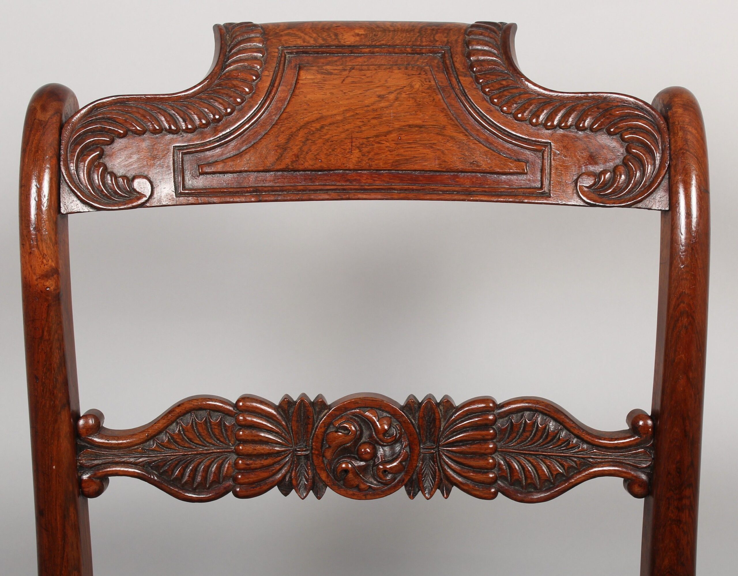 Set of six high quality Regency rosewood chairs