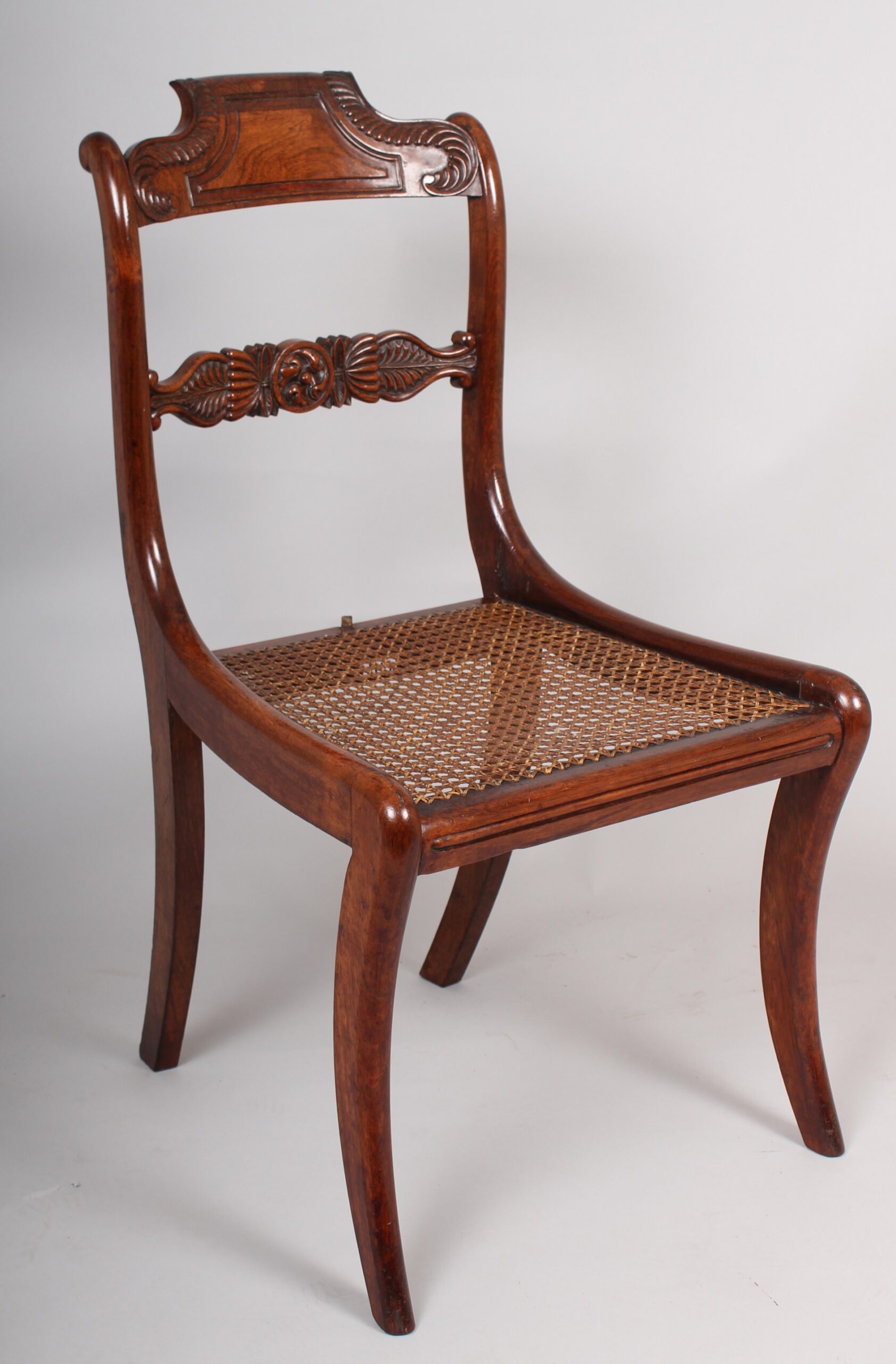 Set of six high quality Regency rosewood chairs