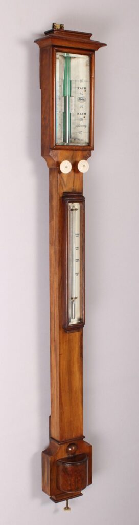 Victorian rosewood stick barometer