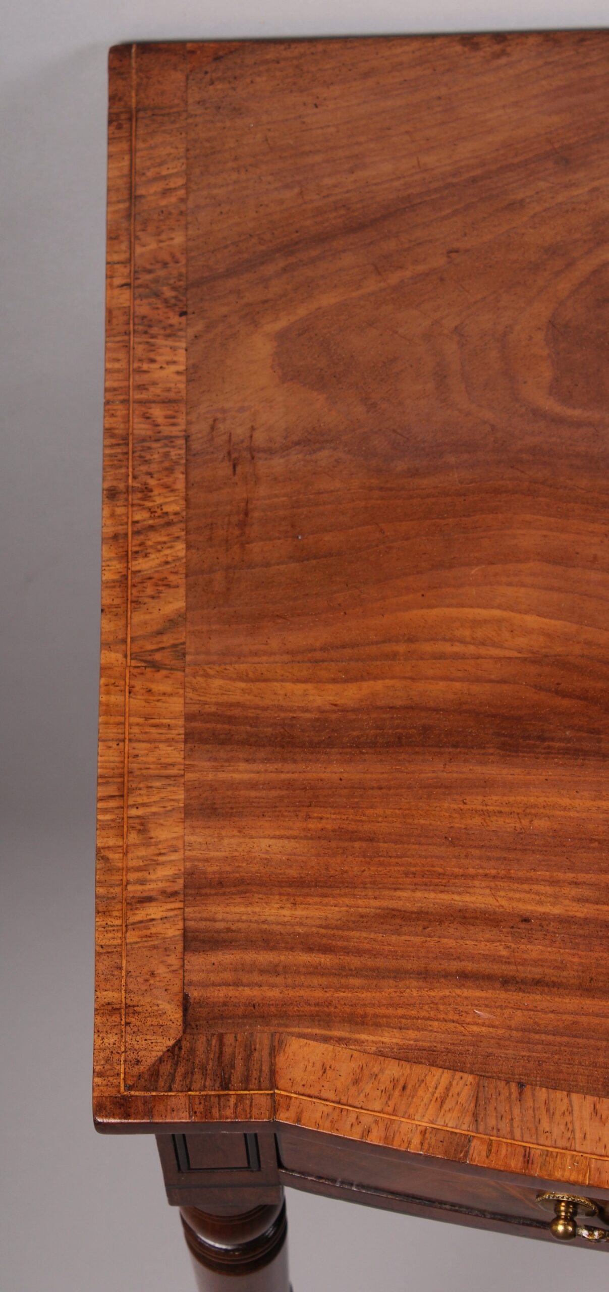 Early 19th century mahogany bow-fronted side-table
