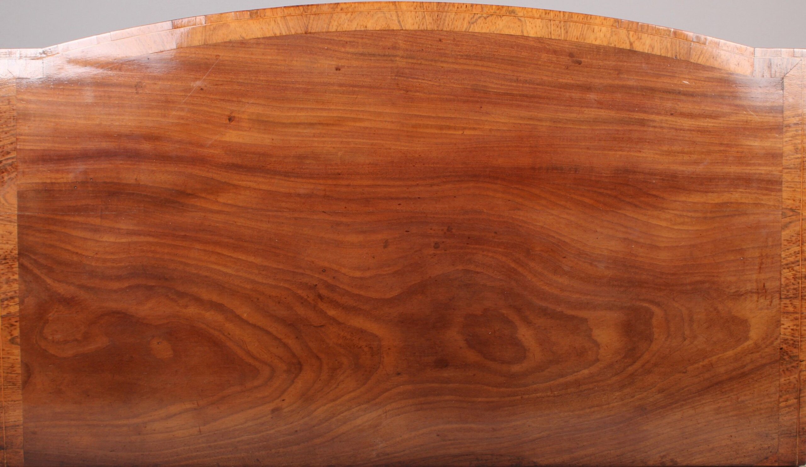 Early 19th century mahogany bow-fronted side-table