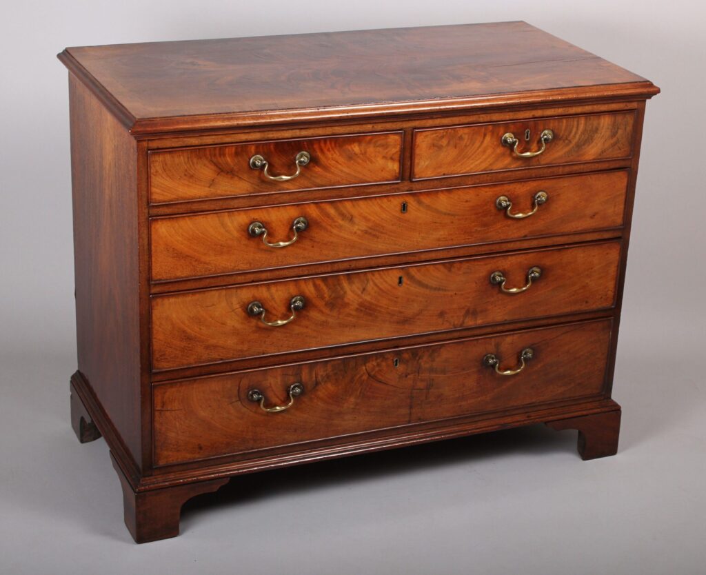 George III period mahogany chest-of-drawers