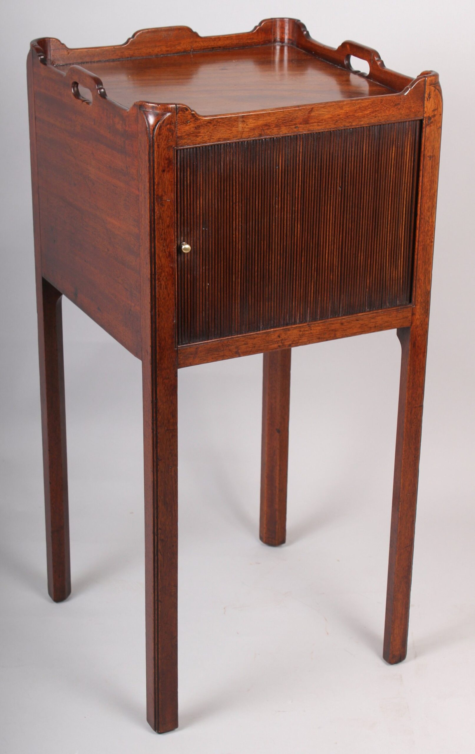 George III period mahogany pot-cupboard