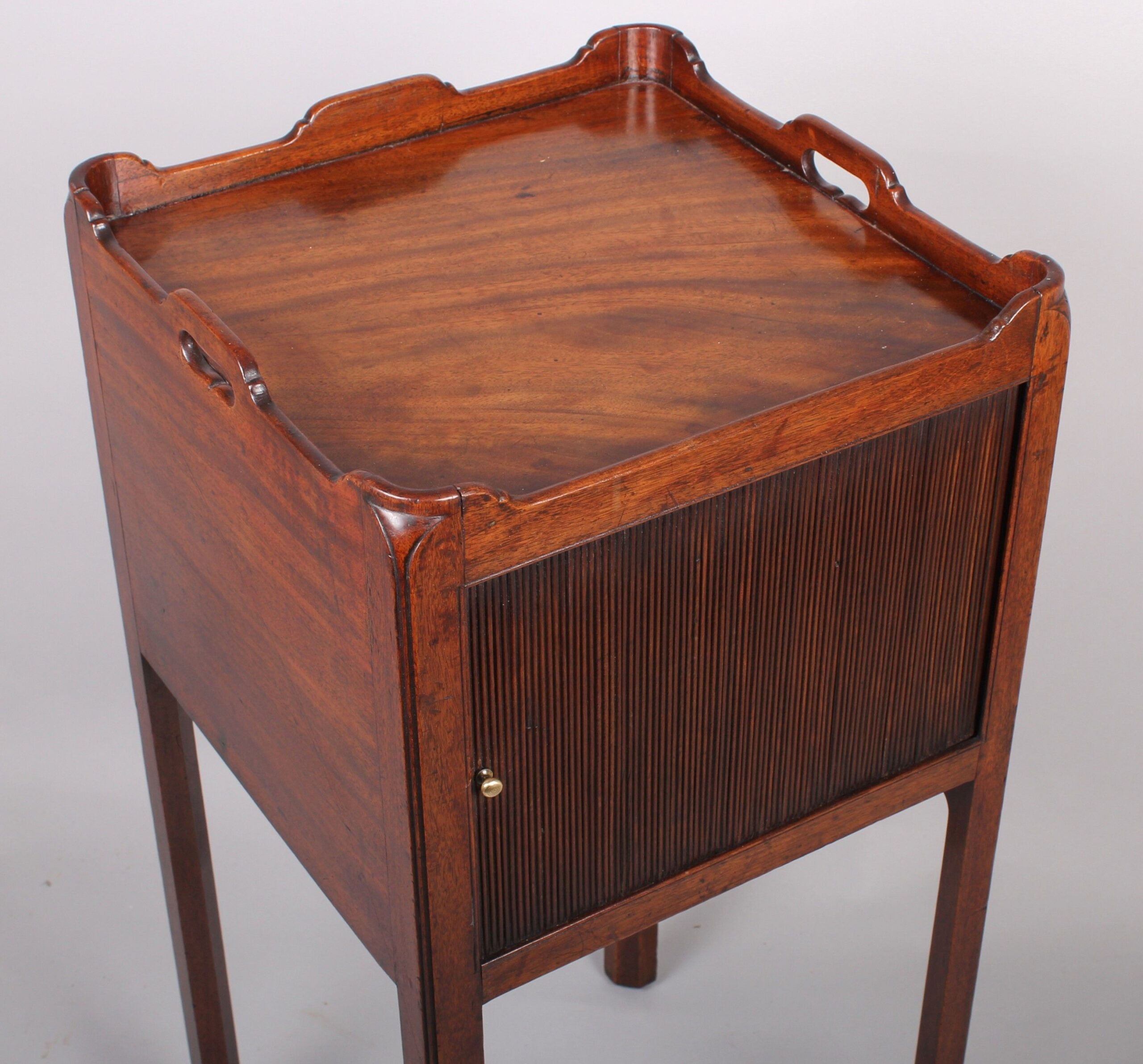 George III period mahogany pot-cupboard