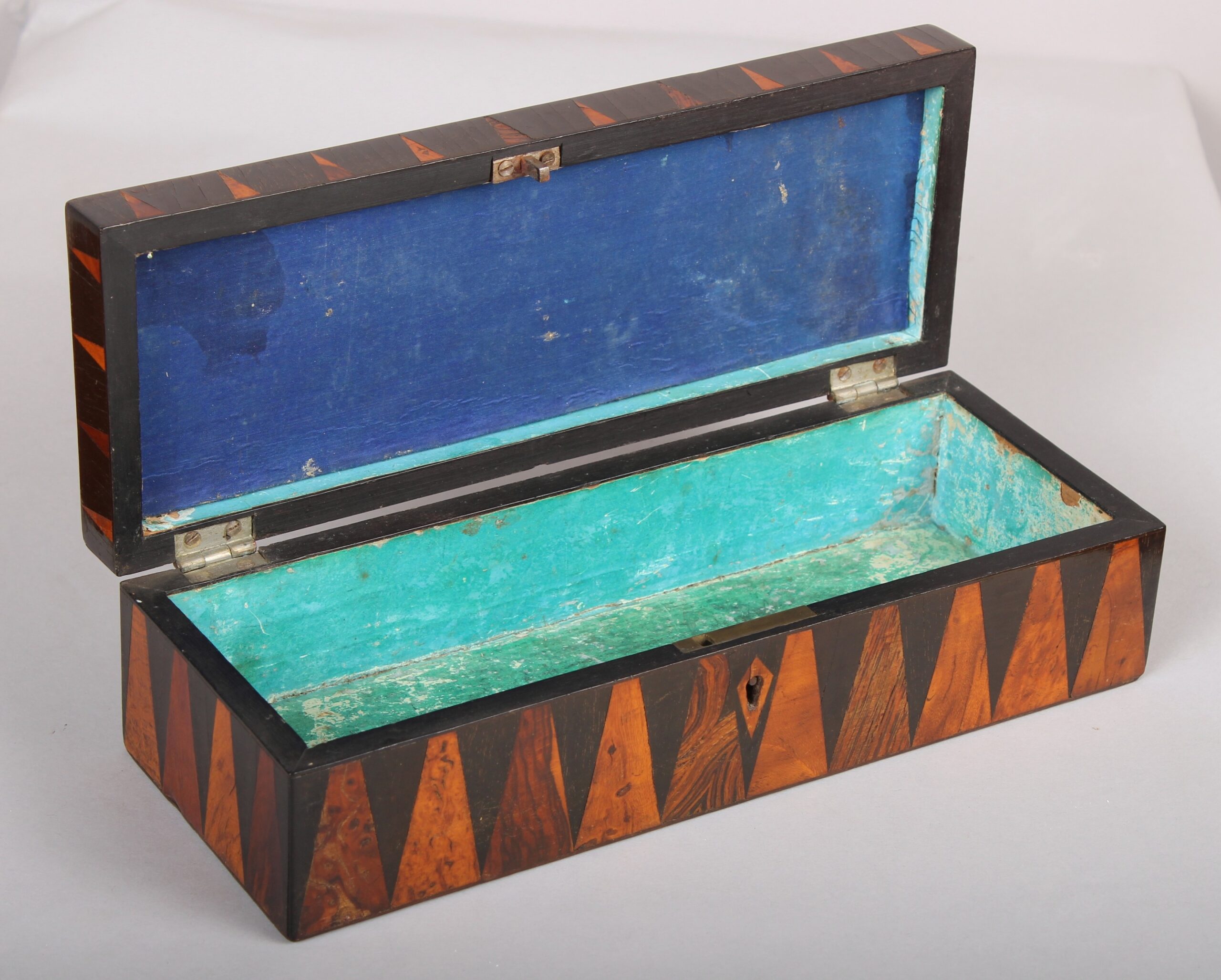 Fine Victorian Tunbridge parquetry glove-box