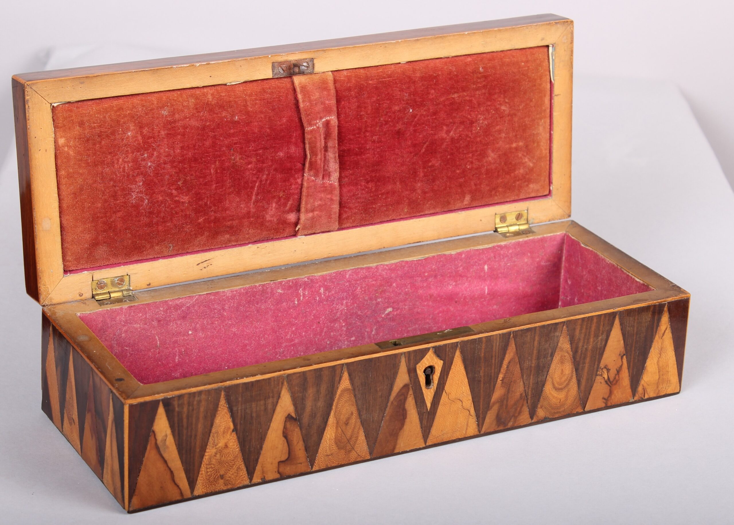 Fine Victorian Tunbridge parquetry glove-box