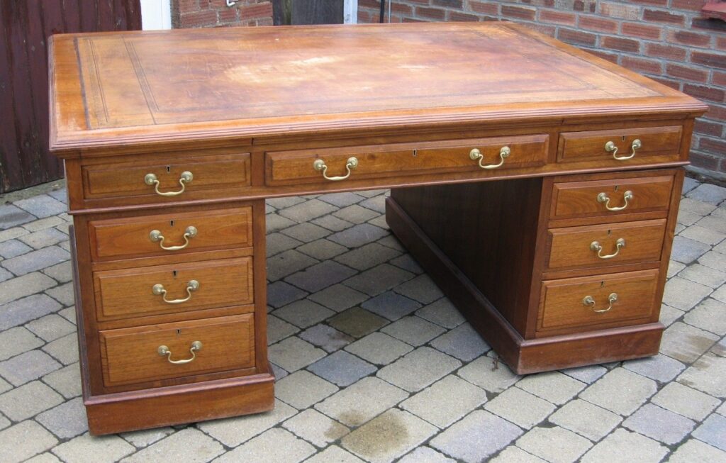 Late Victorian American-walnut partners’ desk