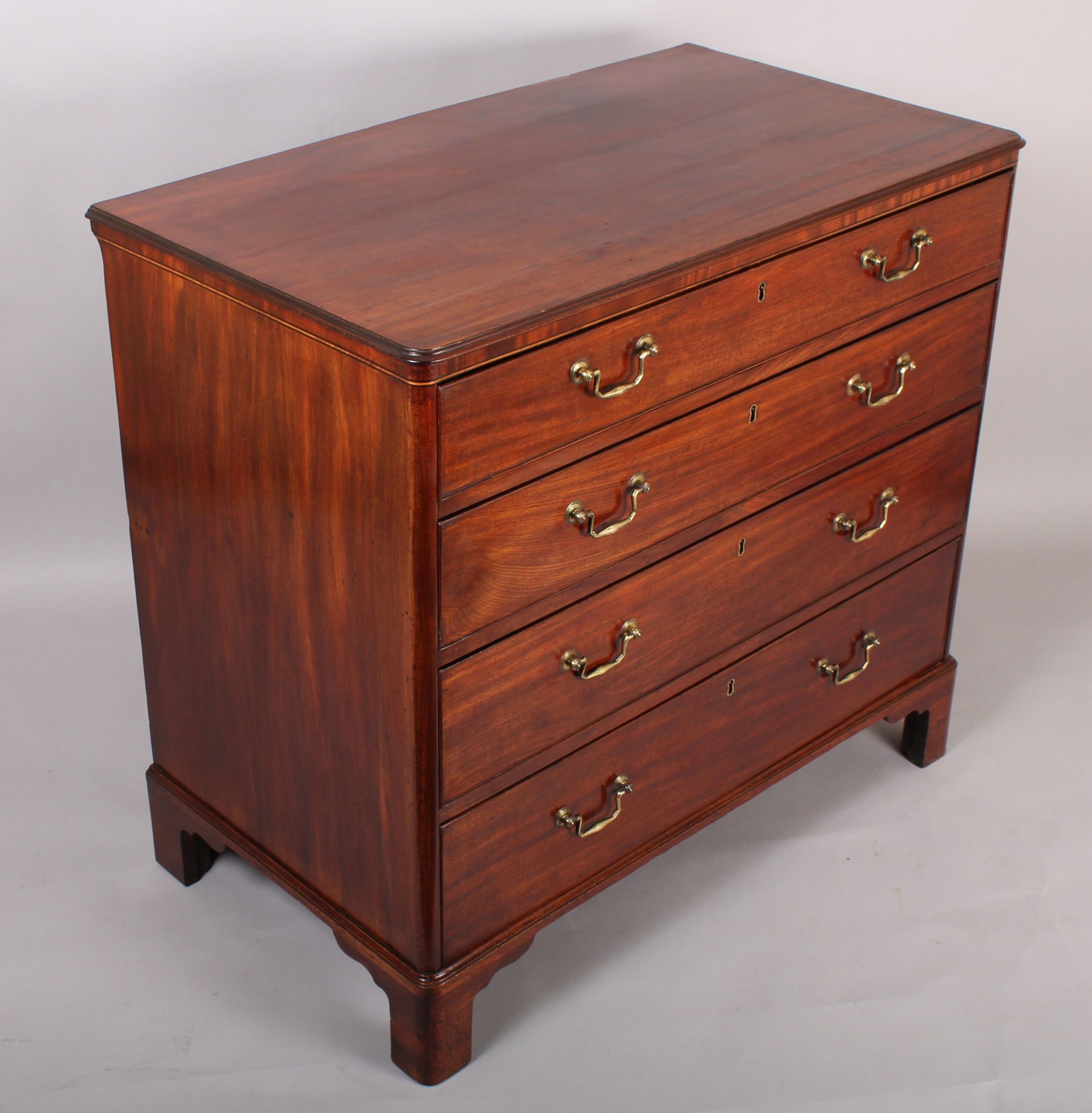 George III period mahogany chest-of-drawers