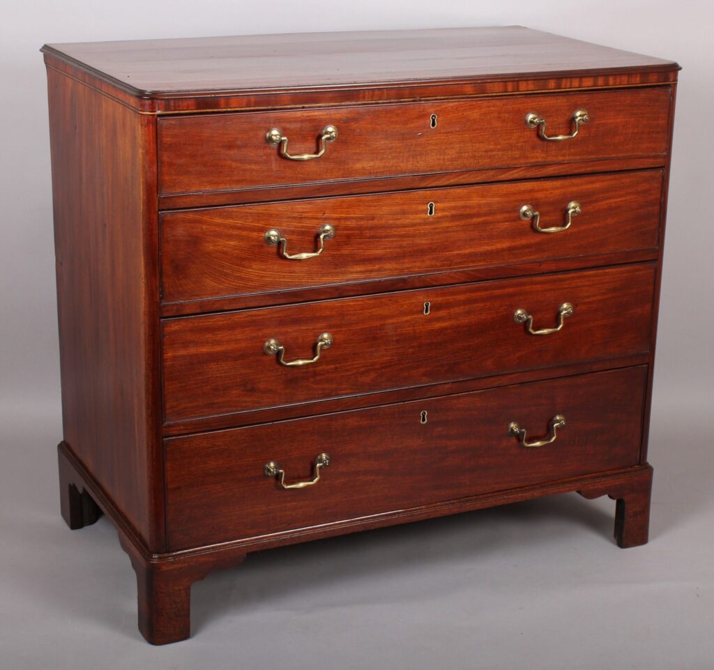 George III period mahogany chest-of-drawers