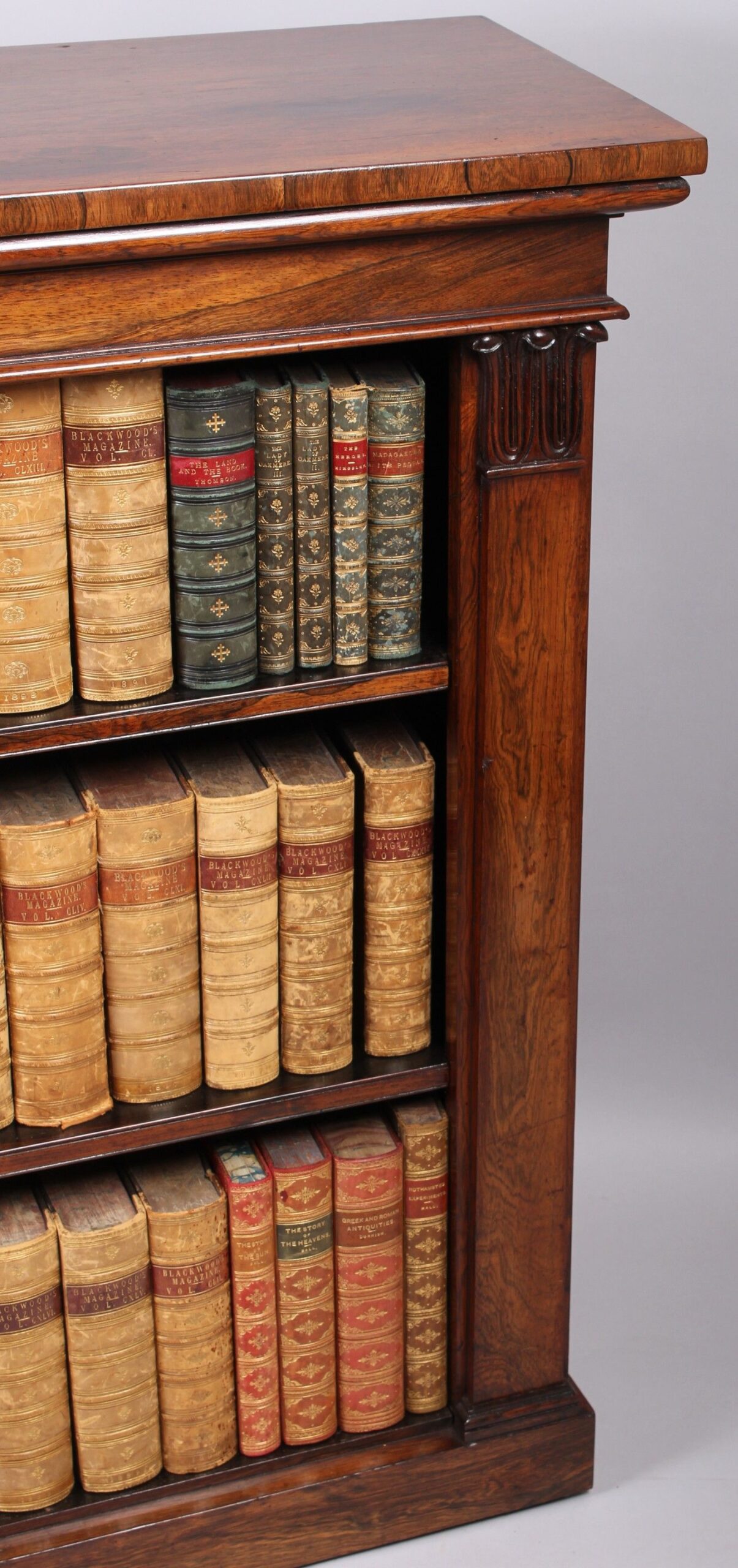 George IV period rosewood bookcase
