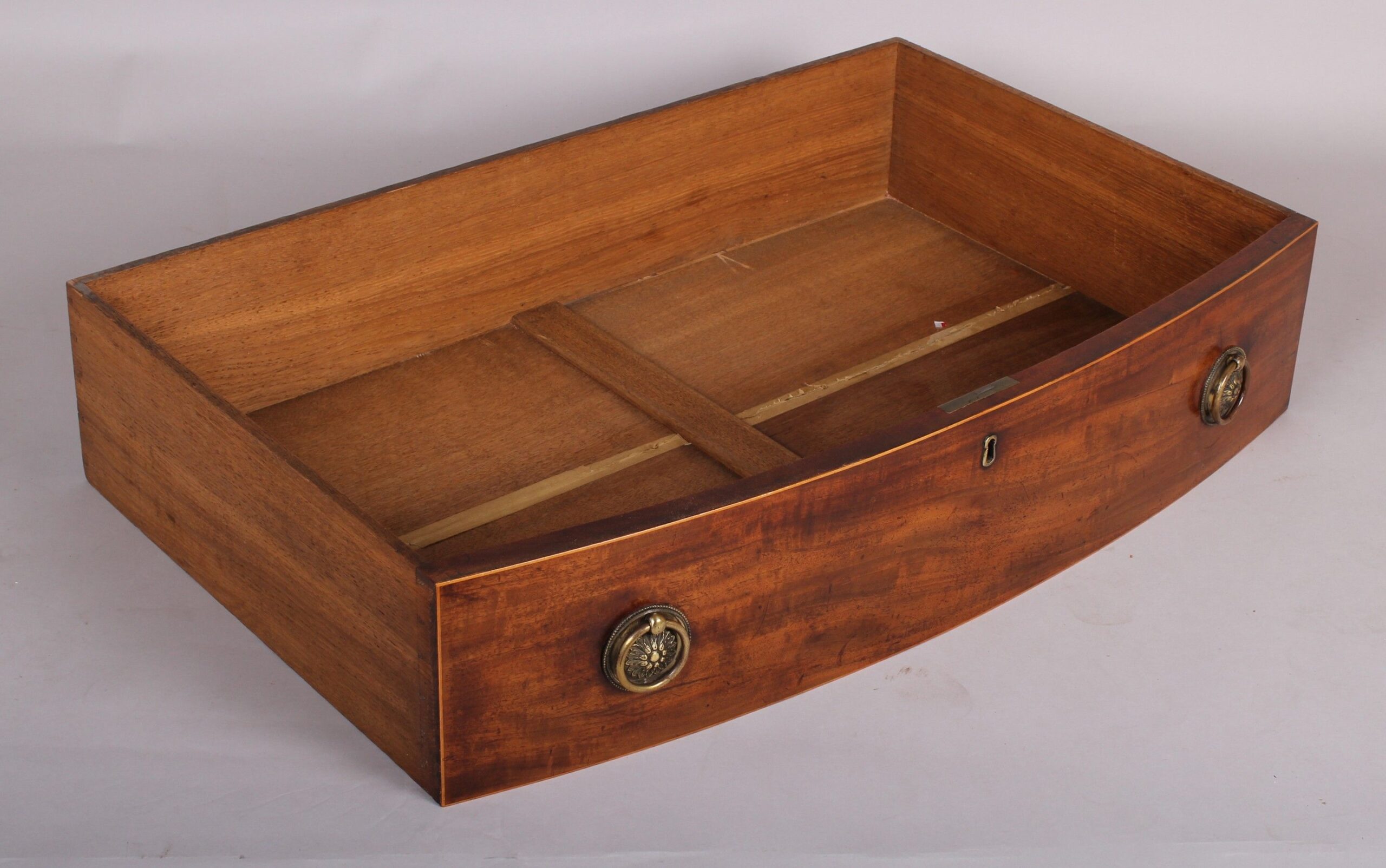 George III period mahogany bow-fronted chest-of-drawers
