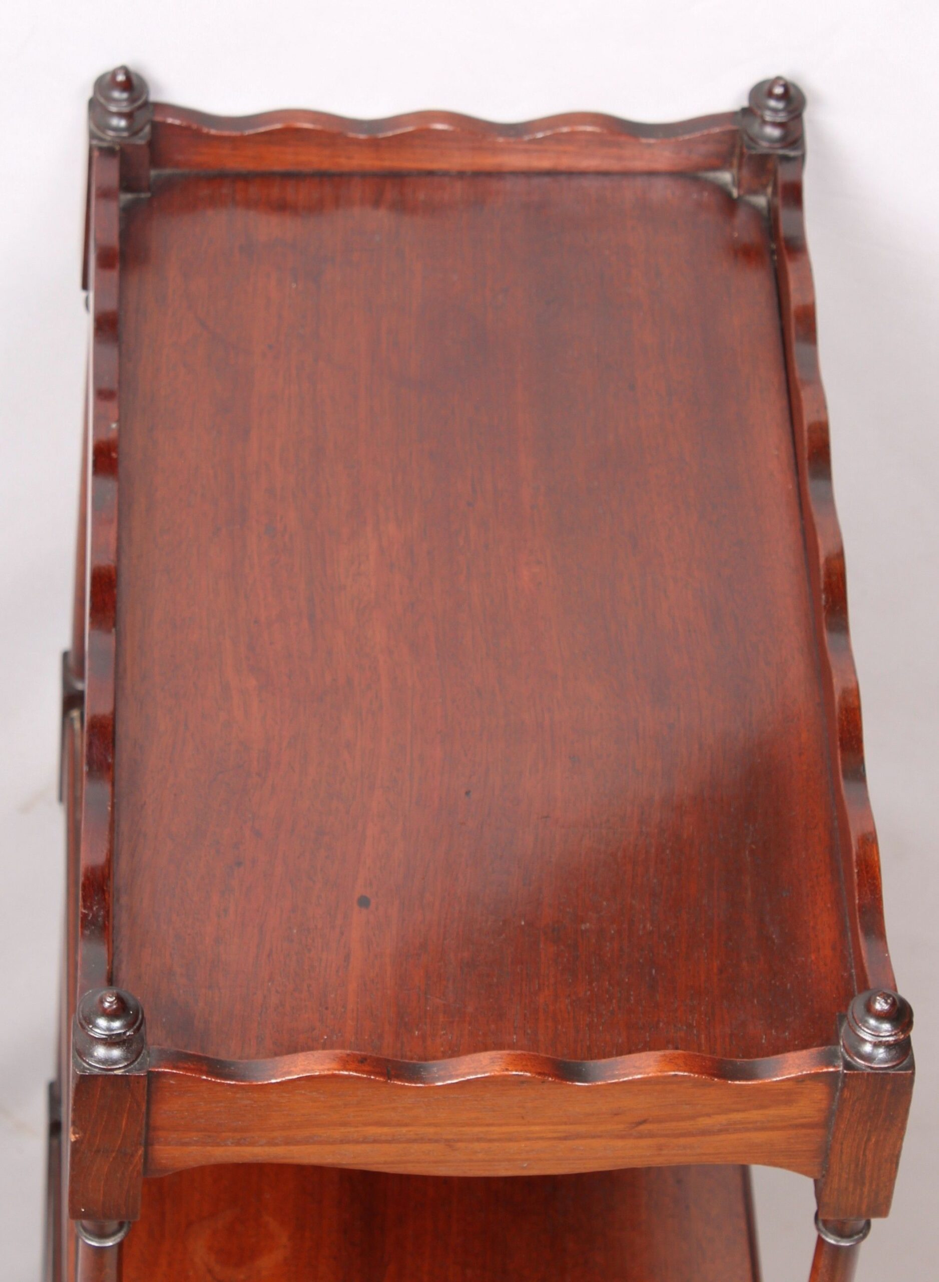 Rare George III period mahogany pyramid-form whatnot